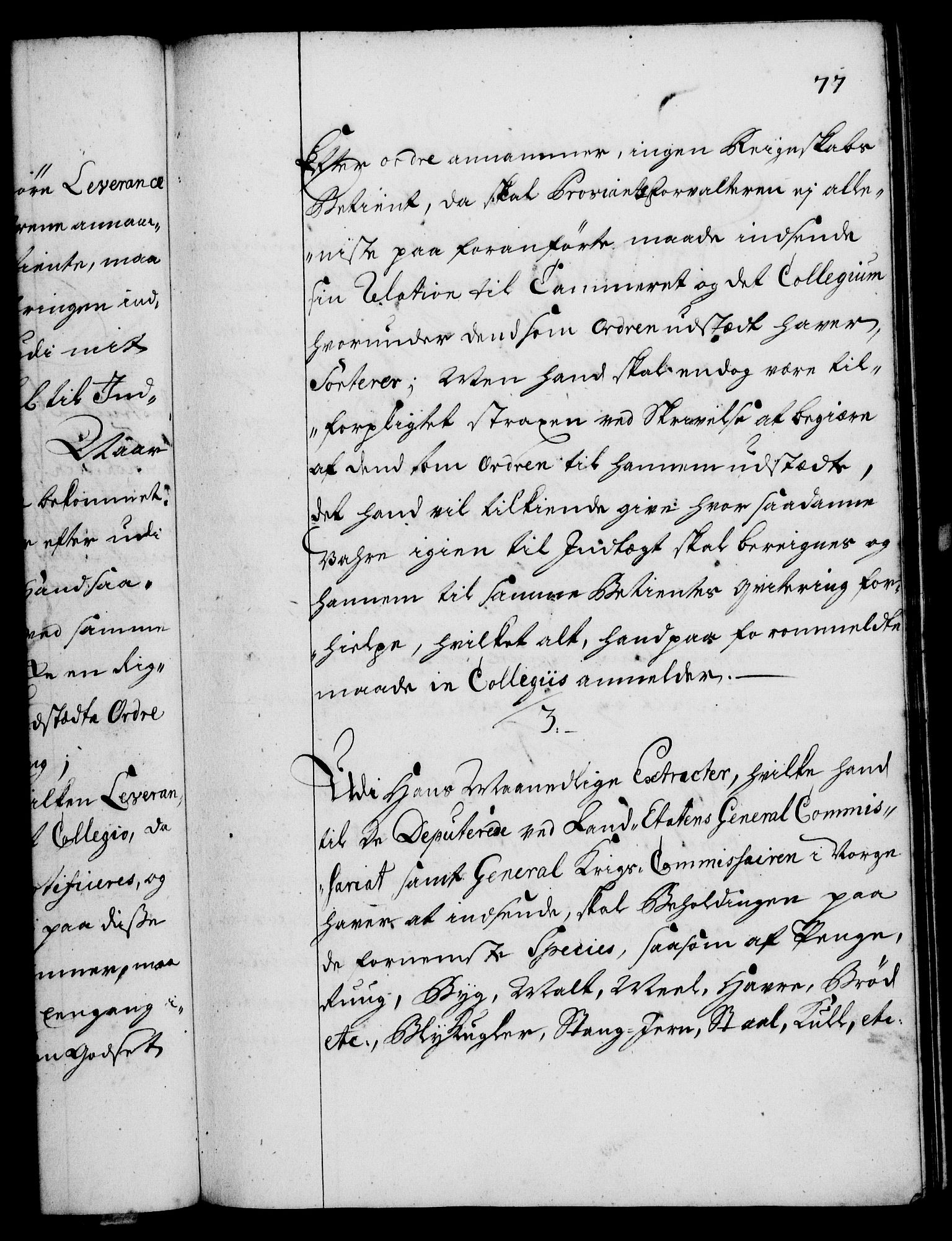 Rentekammeret, Kammerkanselliet, RA/EA-3111/G/Gg/Ggi/L0002: Norsk instruksjonsprotokoll med register (merket RK 53.35), 1729-1751, p. 77