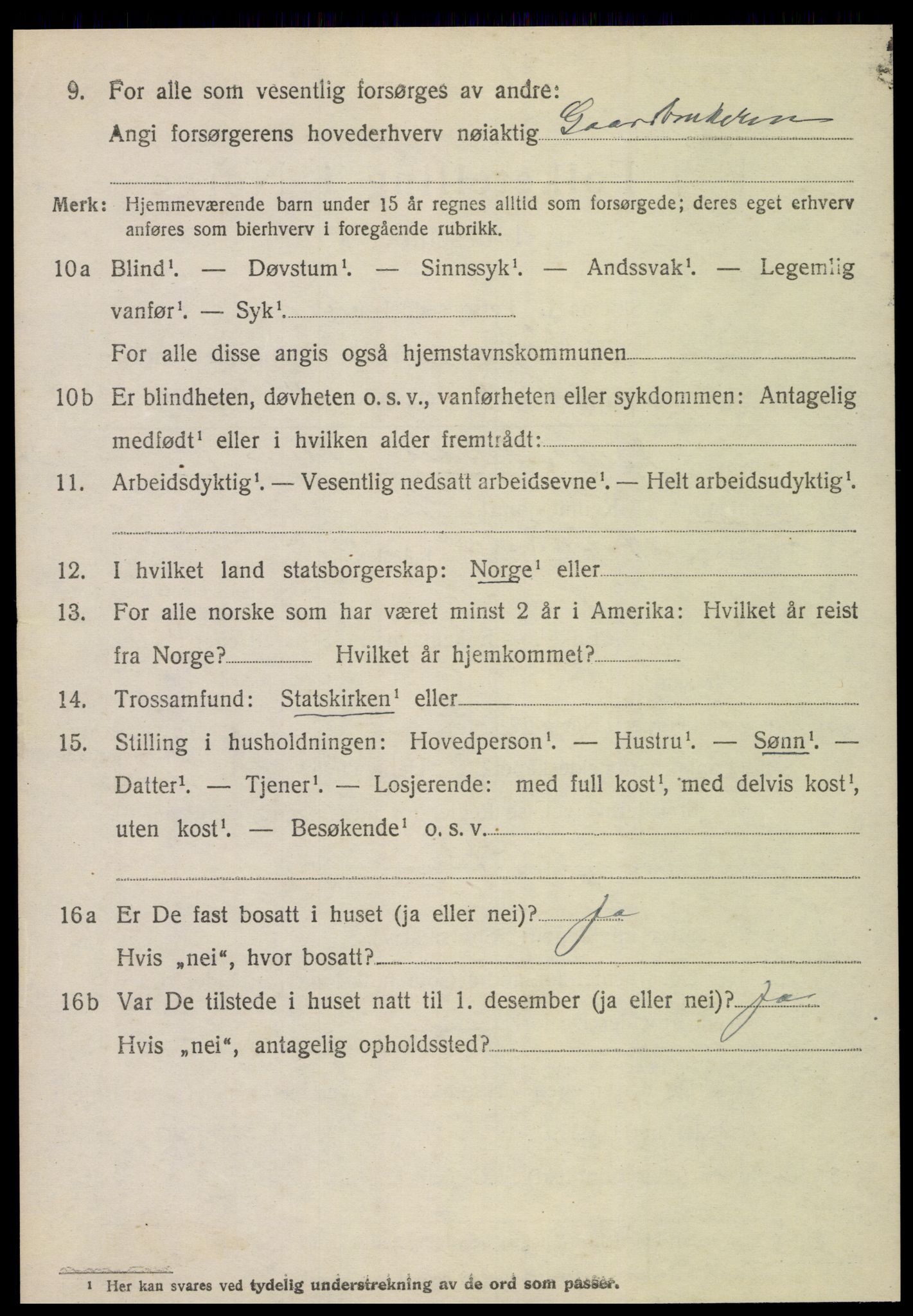 SAT, 1920 census for Veøy, 1920, p. 1664