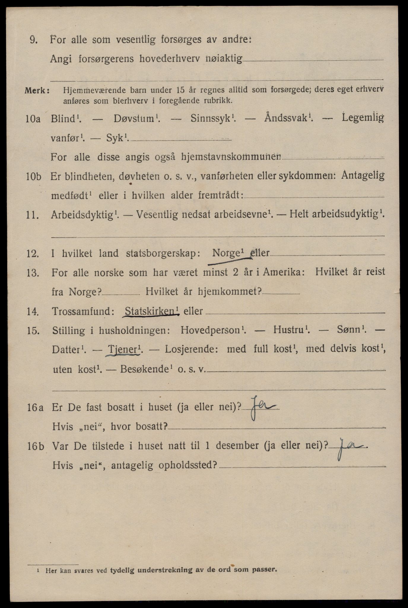 SAST, 1920 census for Stavanger, 1920, p. 97251