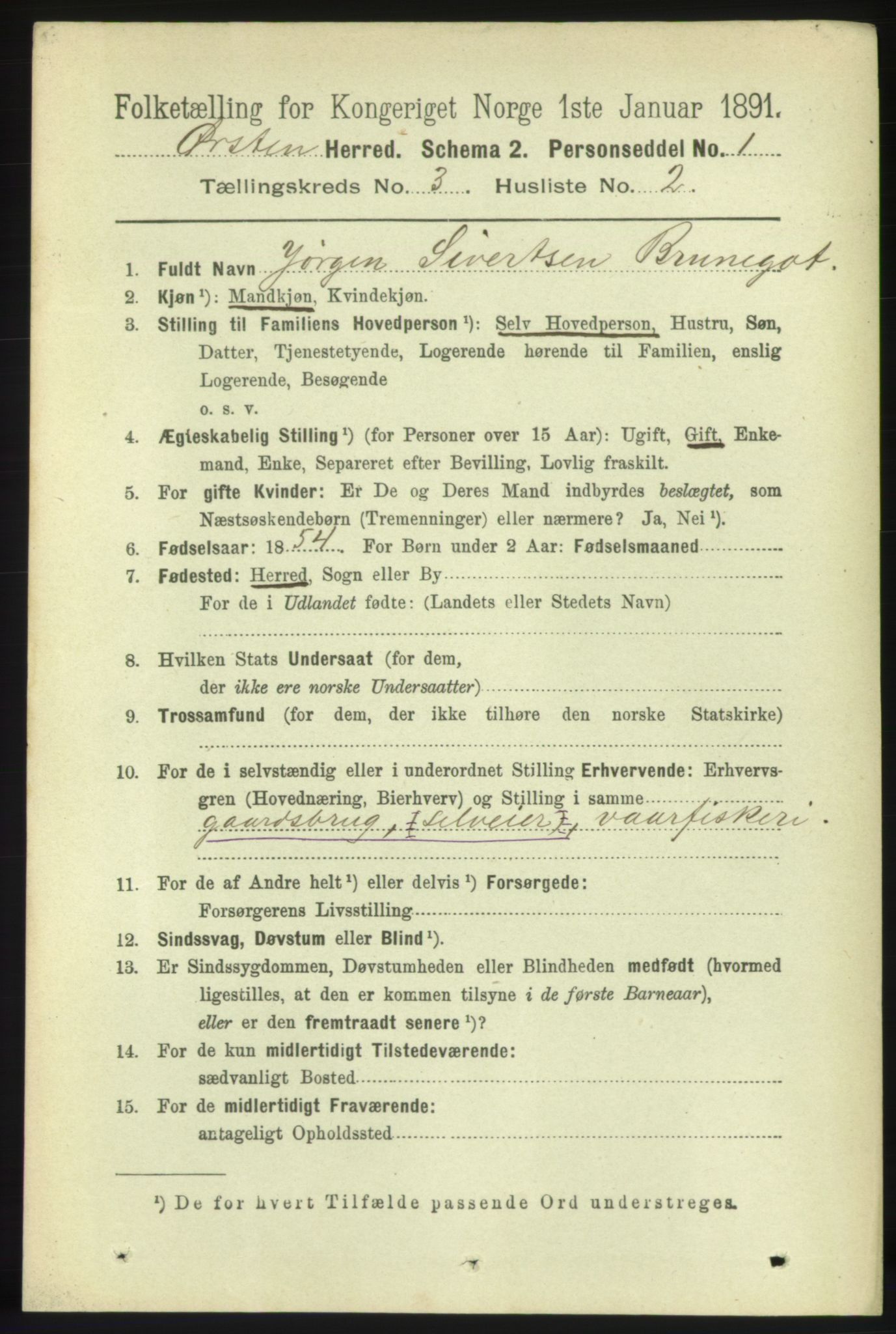 RA, 1891 census for 1520 Ørsta, 1891, p. 1215