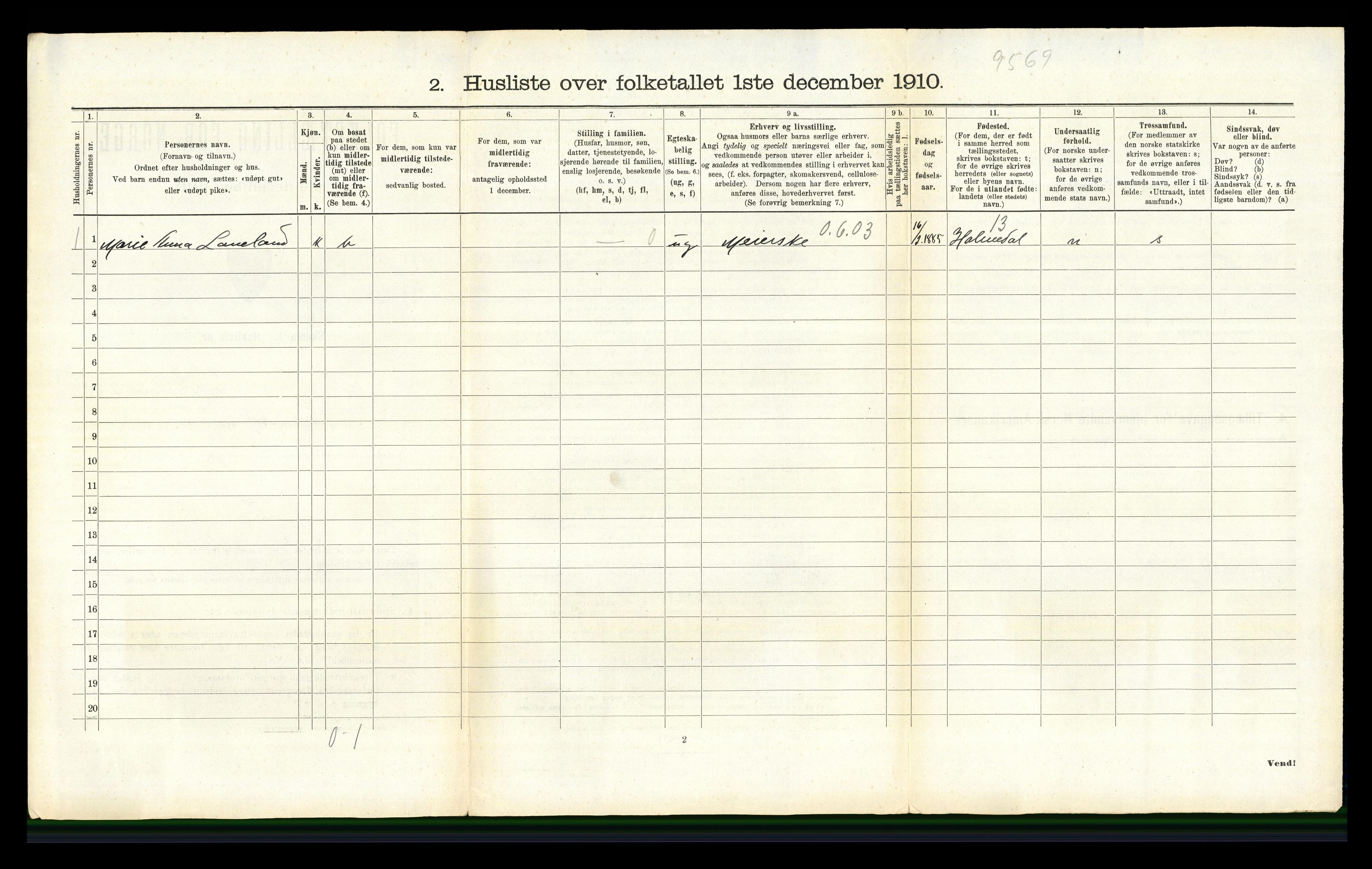 RA, 1910 census for Modum, 1910, p. 3575