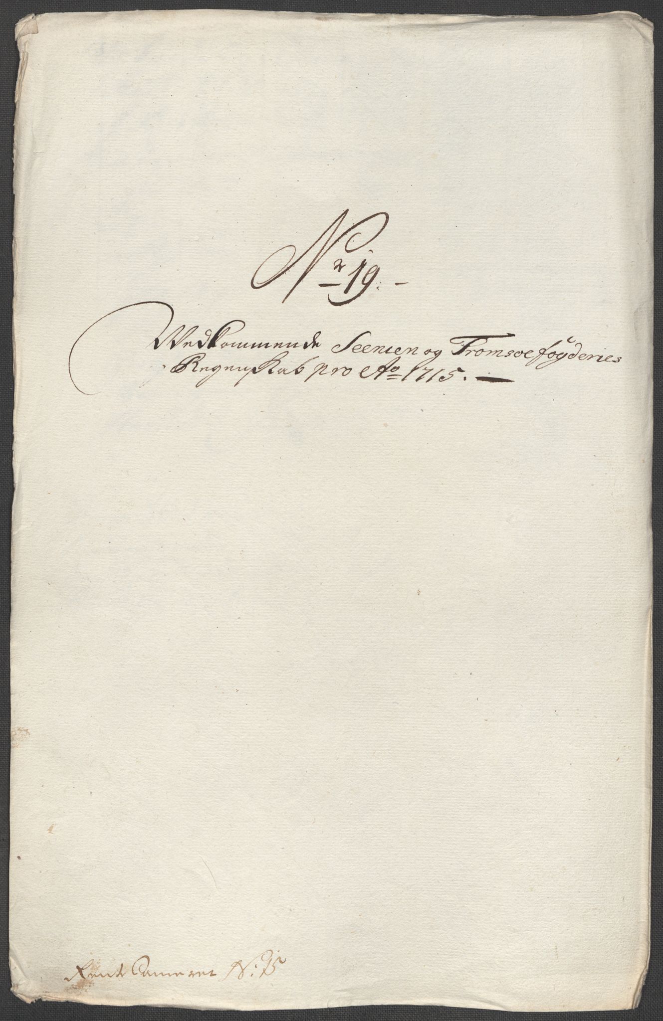 Rentekammeret inntil 1814, Reviderte regnskaper, Fogderegnskap, AV/RA-EA-4092/R68/L4761: Fogderegnskap Senja og Troms, 1715, p. 126