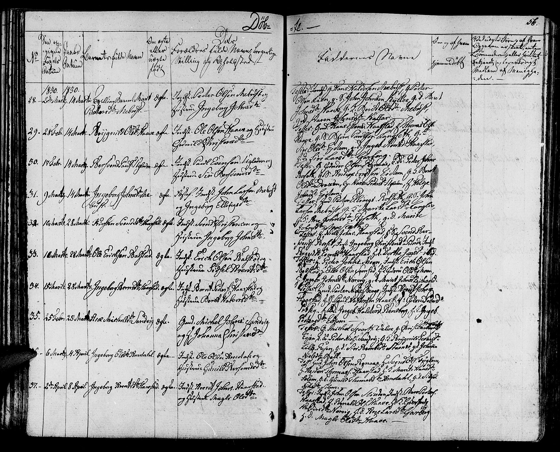 Ministerialprotokoller, klokkerbøker og fødselsregistre - Sør-Trøndelag, SAT/A-1456/695/L1143: Parish register (official) no. 695A05 /1, 1824-1842, p. 56