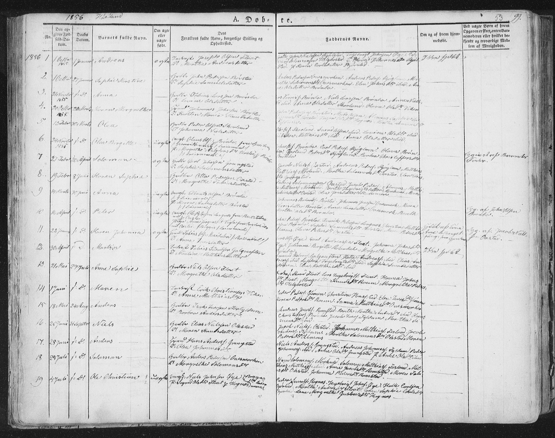 Ministerialprotokoller, klokkerbøker og fødselsregistre - Nord-Trøndelag, SAT/A-1458/758/L0513: Parish register (official) no. 758A02 /2, 1839-1868, p. 53