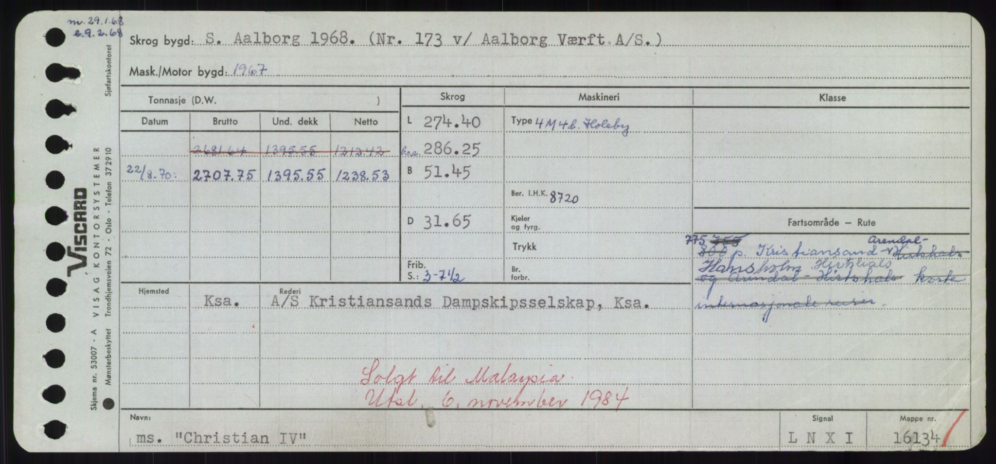 Sjøfartsdirektoratet med forløpere, Skipsmålingen, RA/S-1627/H/Hd/L0007: Fartøy, C, p. 163