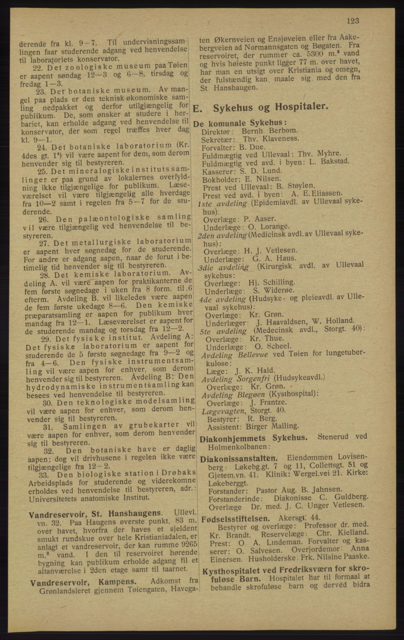 Kristiania/Oslo adressebok, PUBL/-, 1913, p. 125