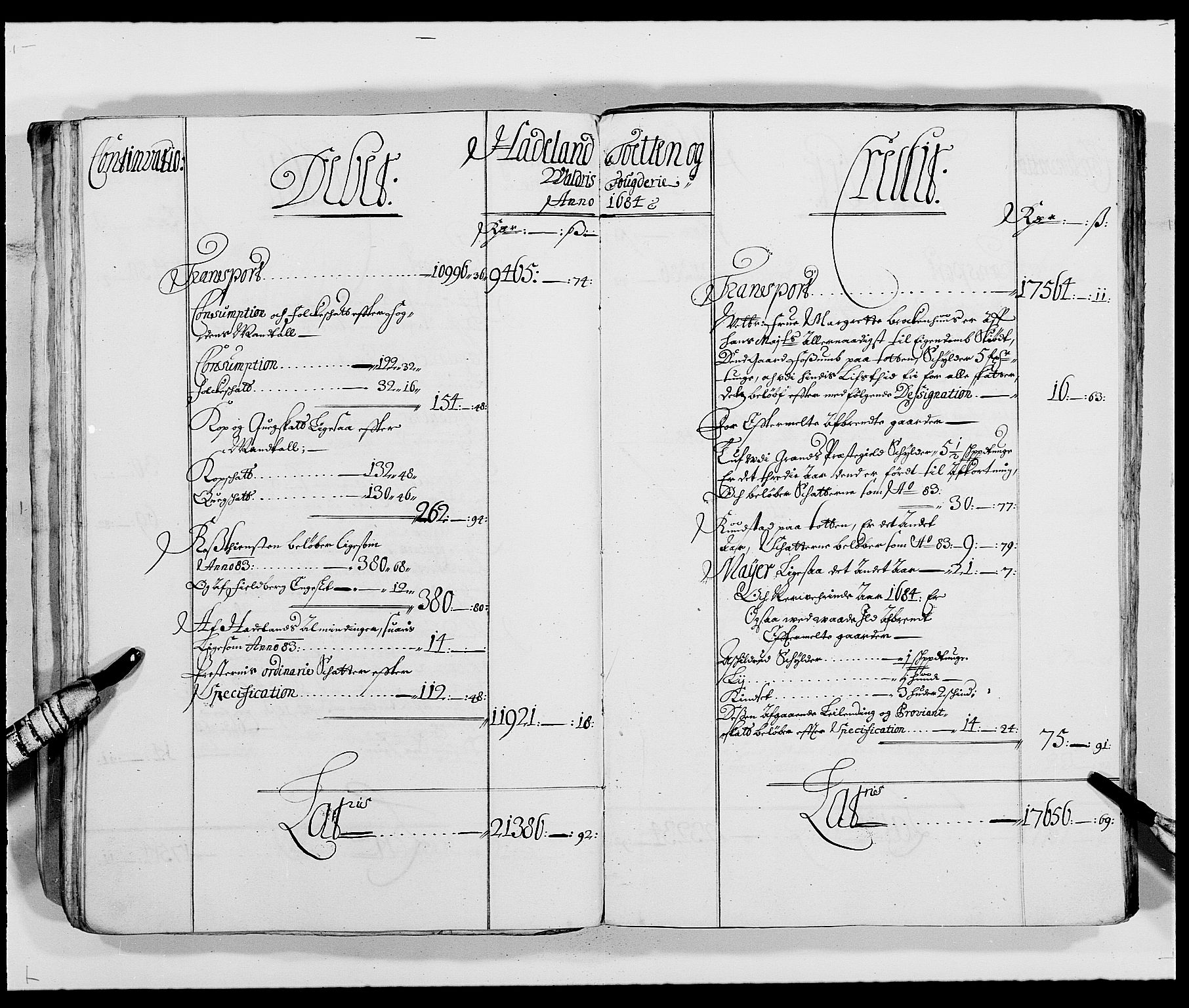 Rentekammeret inntil 1814, Reviderte regnskaper, Fogderegnskap, AV/RA-EA-4092/R18/L1287: Fogderegnskap Hadeland, Toten og Valdres, 1688, p. 111