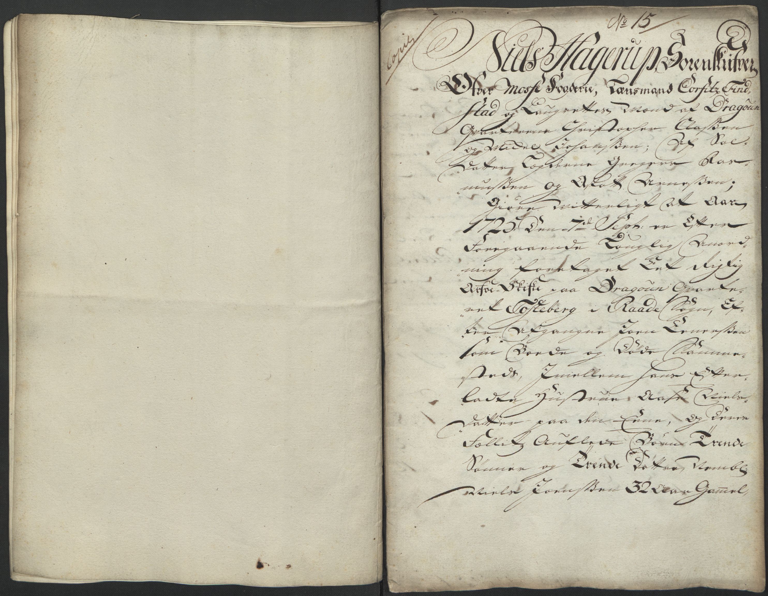 Forsvaret, Generalauditøren, RA/RAFA-1772/F/Fj/Fjb/L0001: Skifter nr. 1 - 39. (1725, 1726), 1725-1726, p. 225