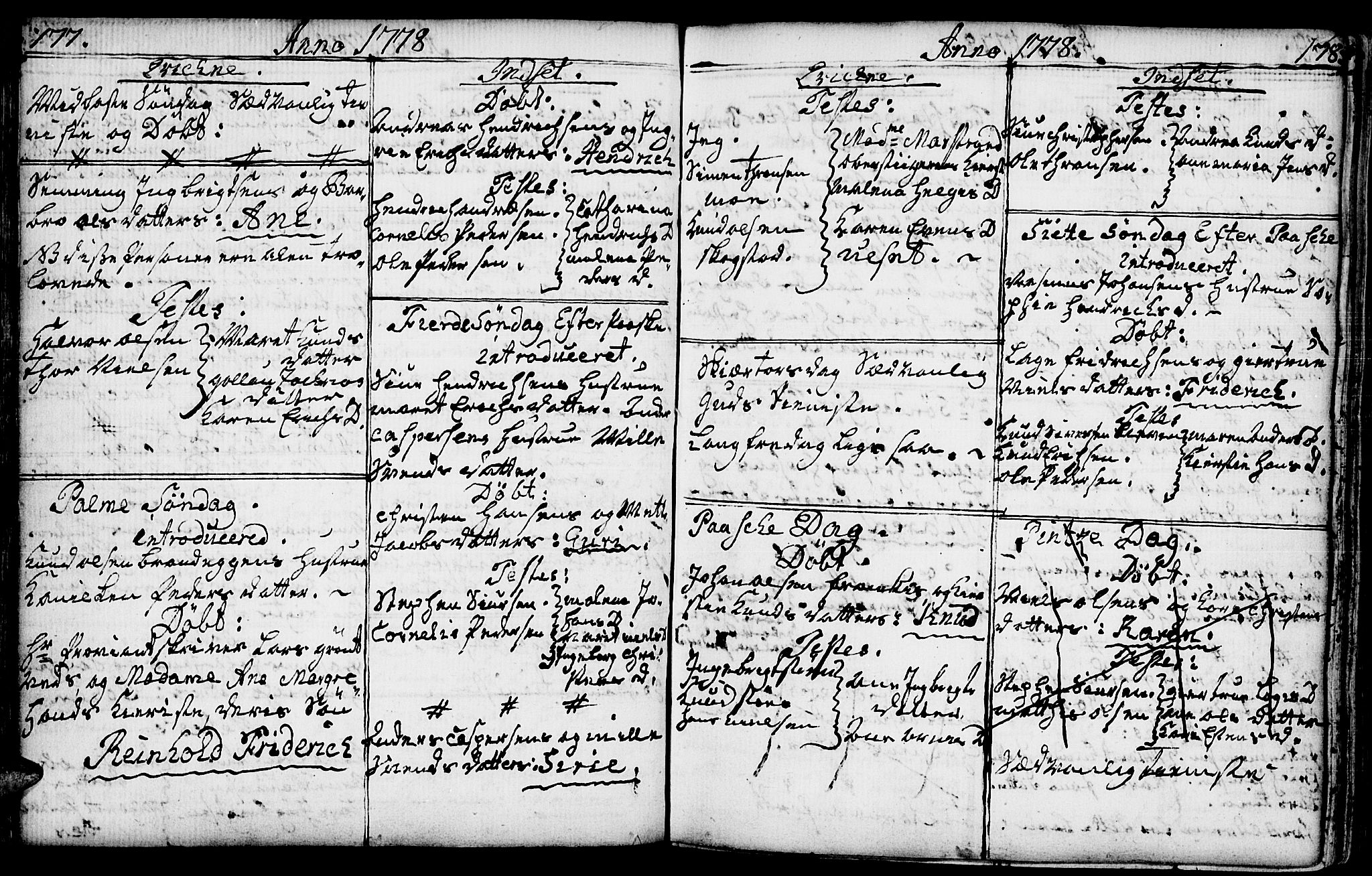 Kvikne prestekontor, AV/SAH-PREST-064/H/Ha/Haa/L0002: Parish register (official) no. 2, 1764-1784, p. 177-178