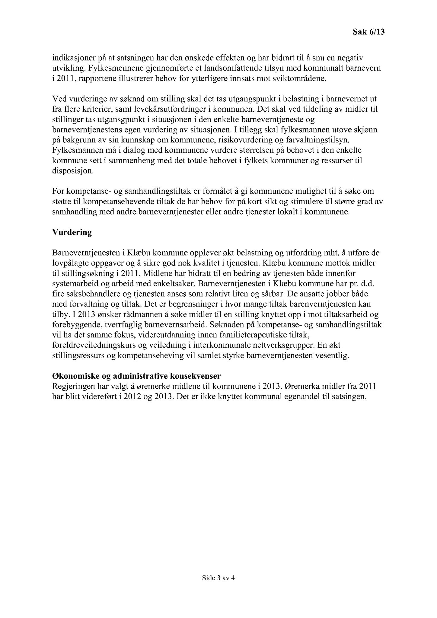 Klæbu Kommune, TRKO/KK/05-UOm/L004: Utvalg for omsorg - Møtedokumenter, 2013, p. 60