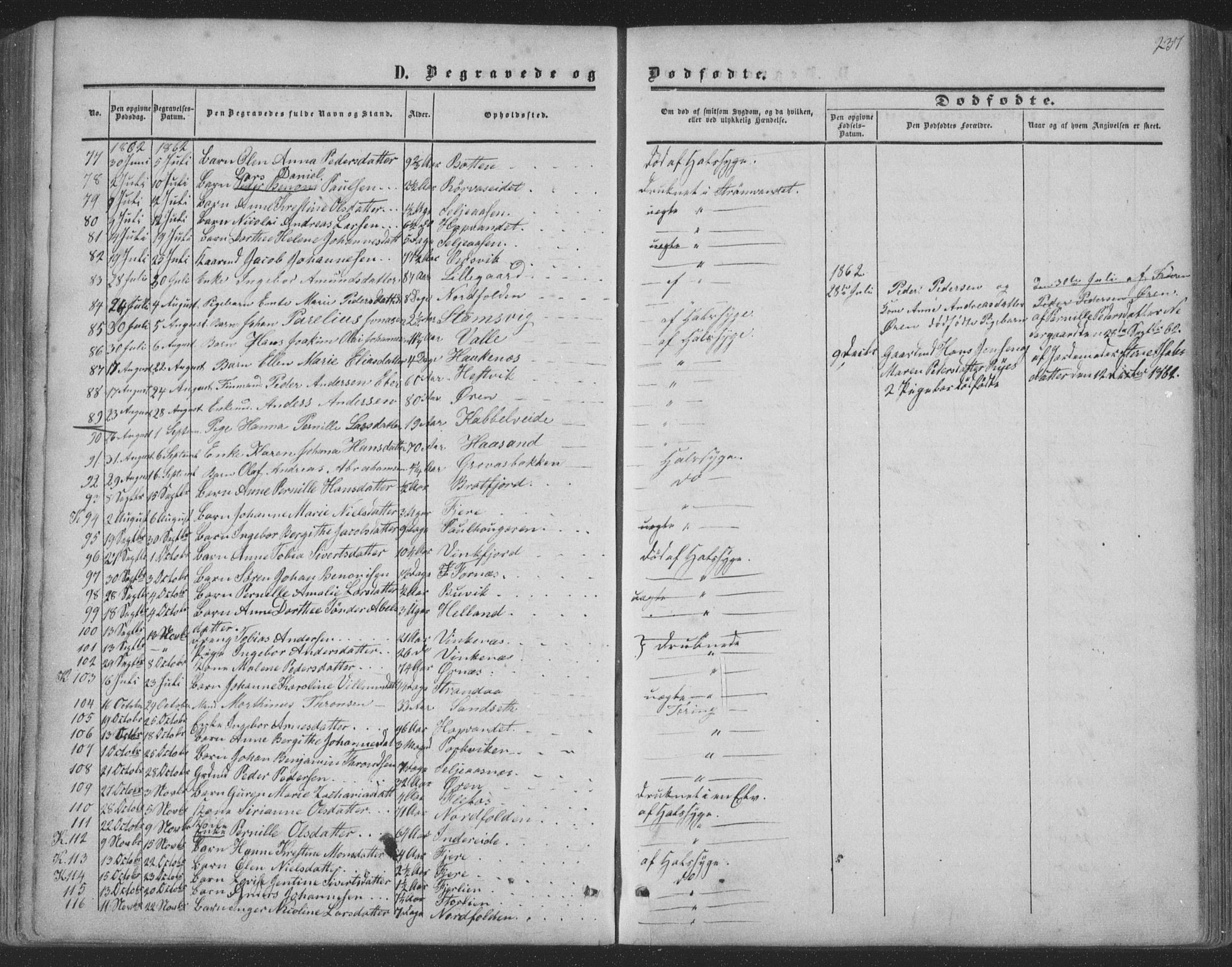 Ministerialprotokoller, klokkerbøker og fødselsregistre - Nordland, AV/SAT-A-1459/853/L0770: Parish register (official) no. 853A09, 1857-1870, p. 237