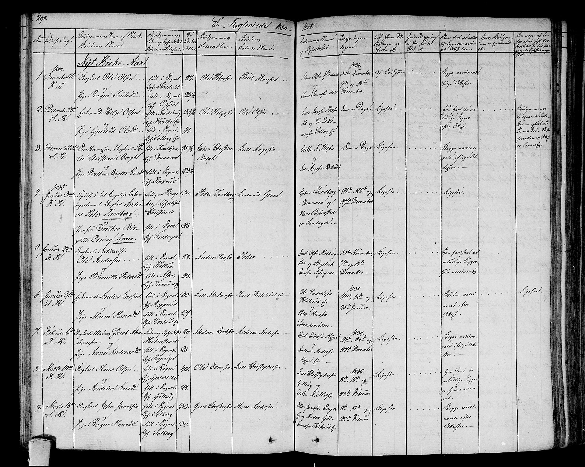 Lier kirkebøker, AV/SAKO-A-230/F/Fa/L0010: Parish register (official) no. I 10, 1827-1843, p. 298