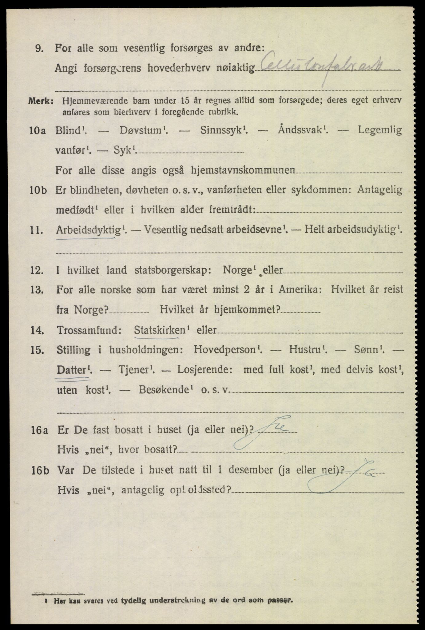 SAH, 1920 census for Vardal, 1920, p. 4532