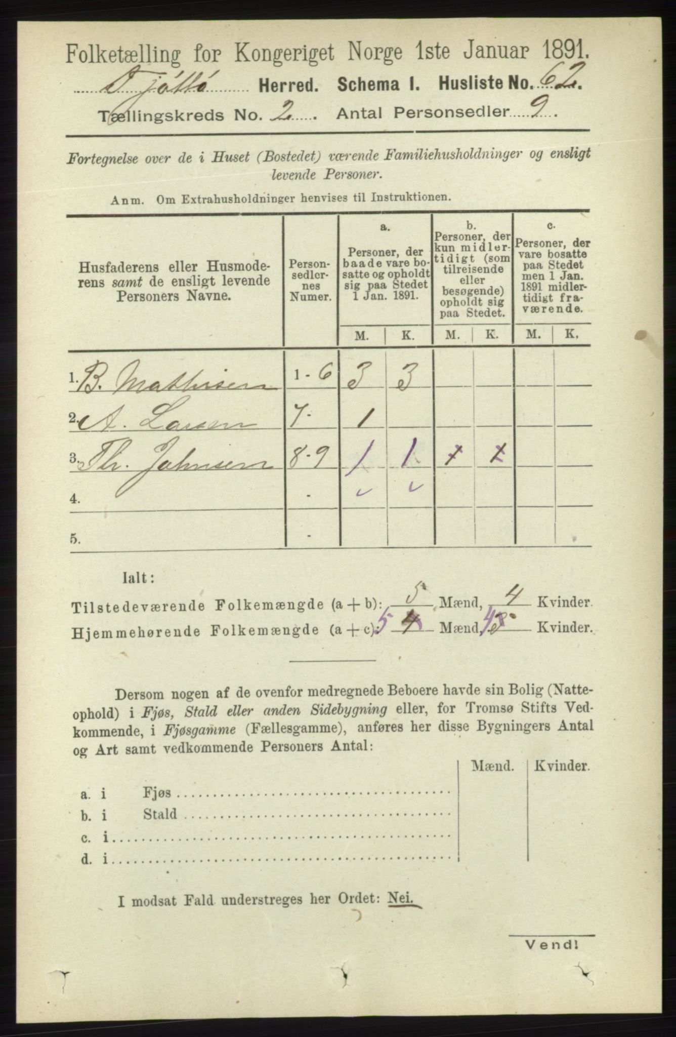 RA, 1891 census for 1817 Tjøtta, 1891, p. 886