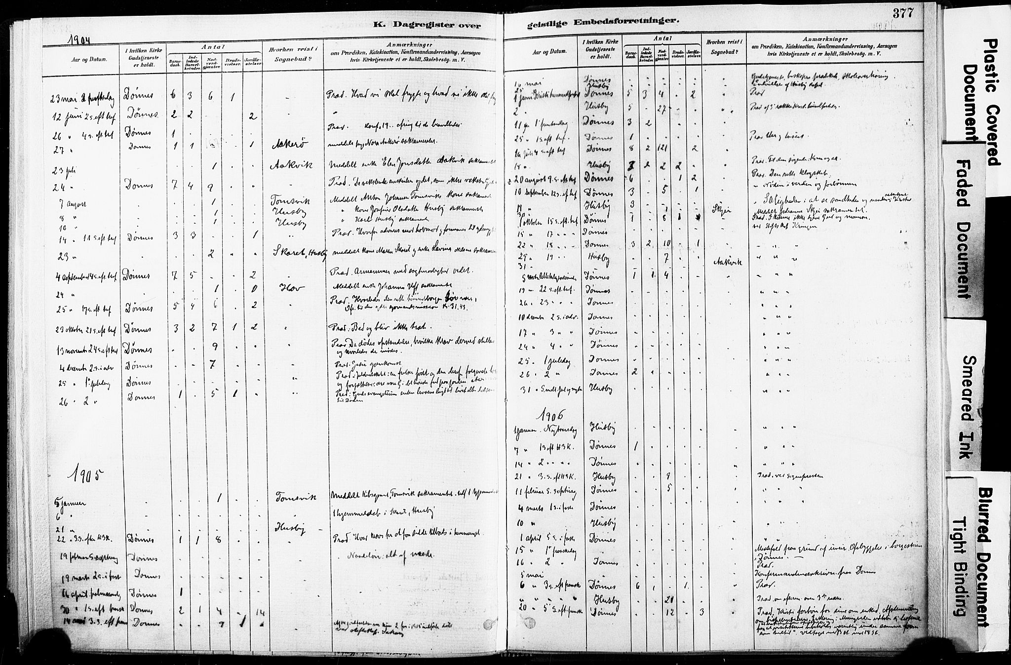 Ministerialprotokoller, klokkerbøker og fødselsregistre - Nordland, AV/SAT-A-1459/835/L0526: Parish register (official) no. 835A03II, 1881-1910, p. 377