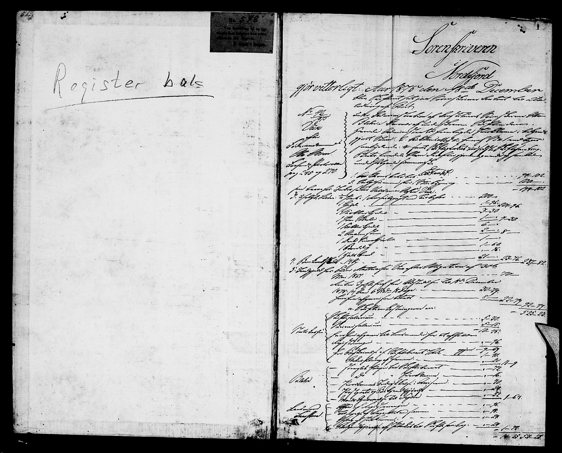 Nordfjord sorenskriveri, AV/SAB-A-2801/1/04/04d/L0006: Skifteutlodningsprotokoll, 1875-1881, p. 0b-1a
