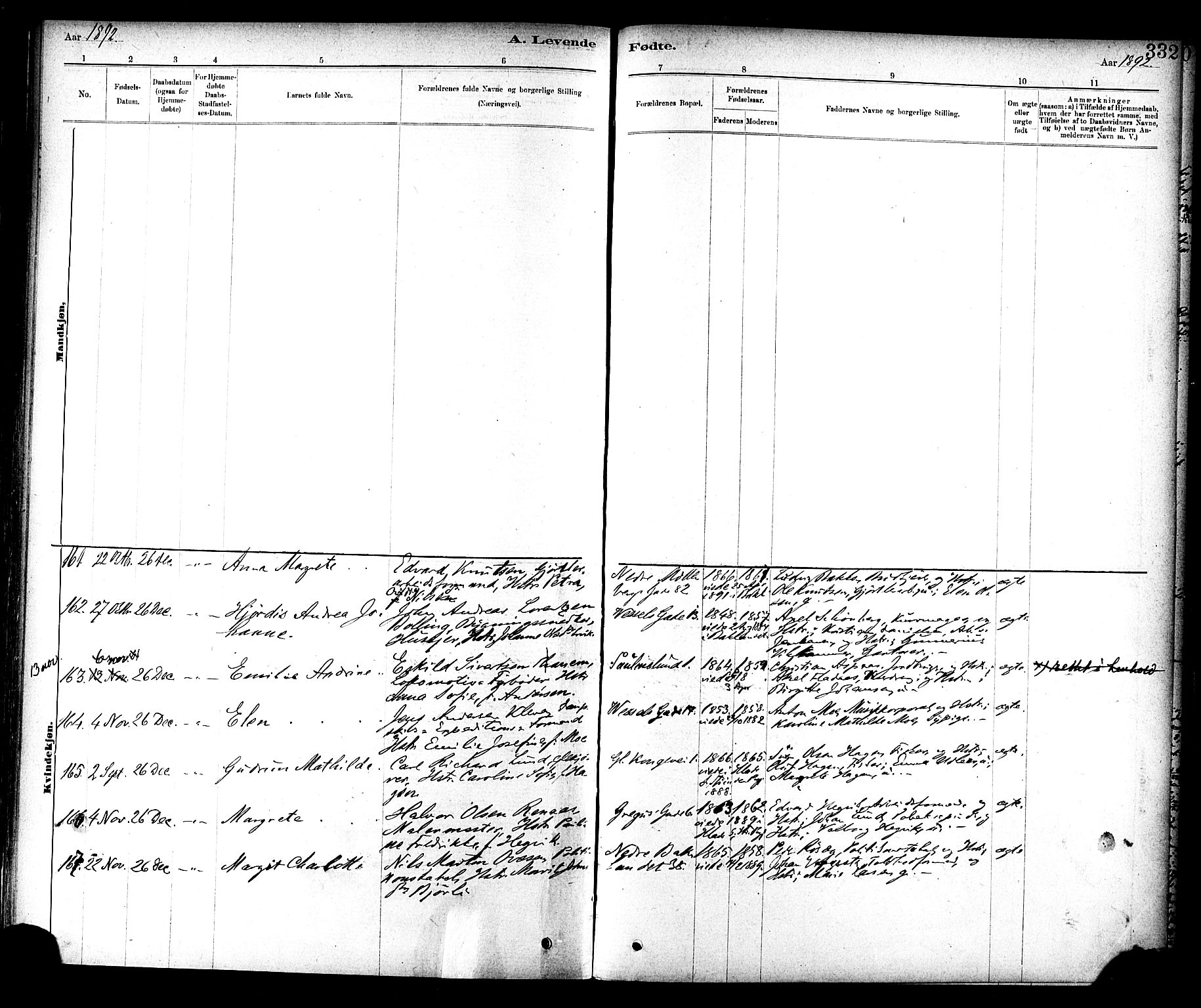 Ministerialprotokoller, klokkerbøker og fødselsregistre - Sør-Trøndelag, SAT/A-1456/604/L0188: Parish register (official) no. 604A09, 1878-1892, p. 332