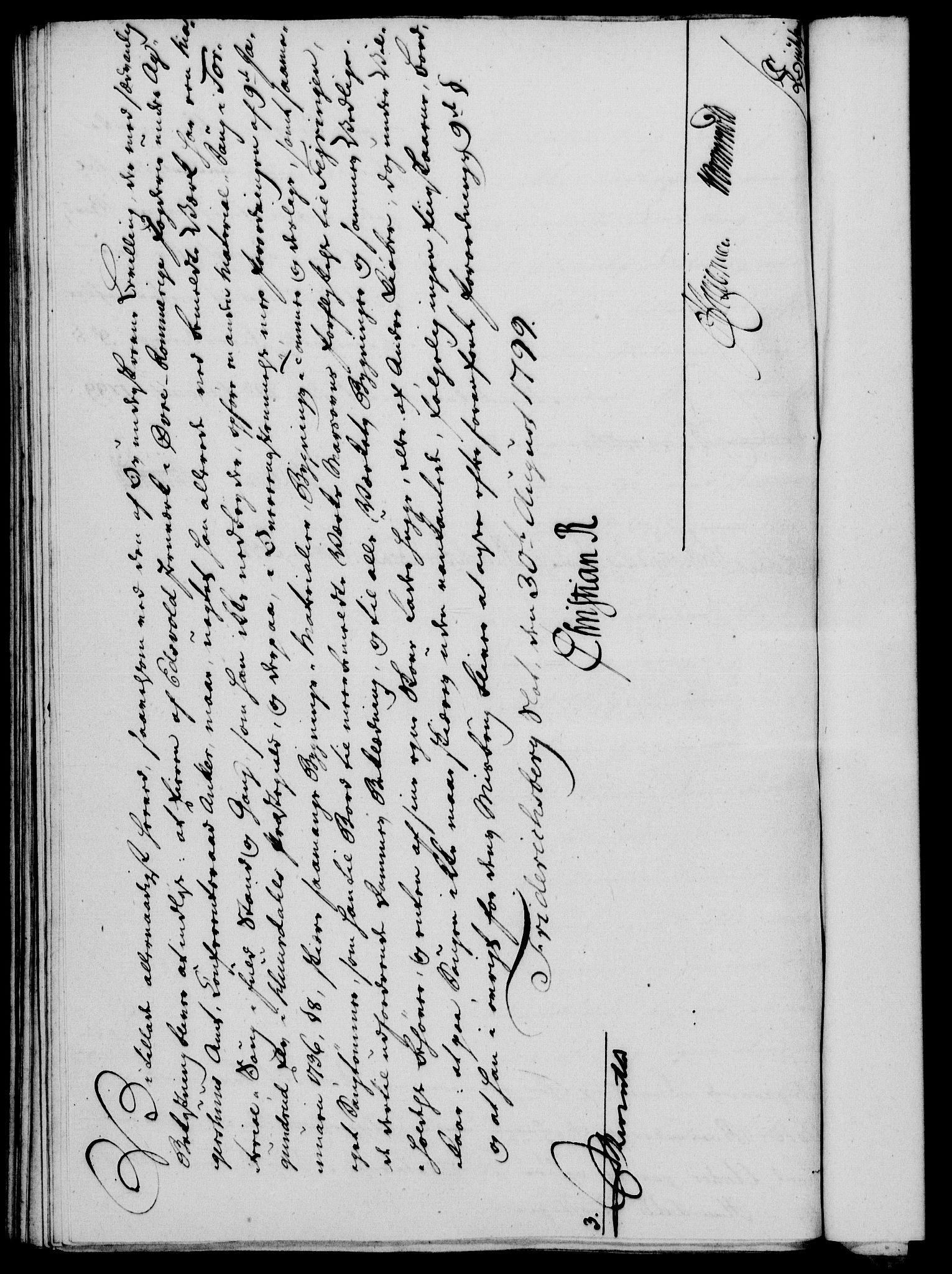Rentekammeret, Kammerkanselliet, RA/EA-3111/G/Gf/Gfa/L0081: Norsk relasjons- og resolusjonsprotokoll (merket RK 52.81), 1799, p. 529
