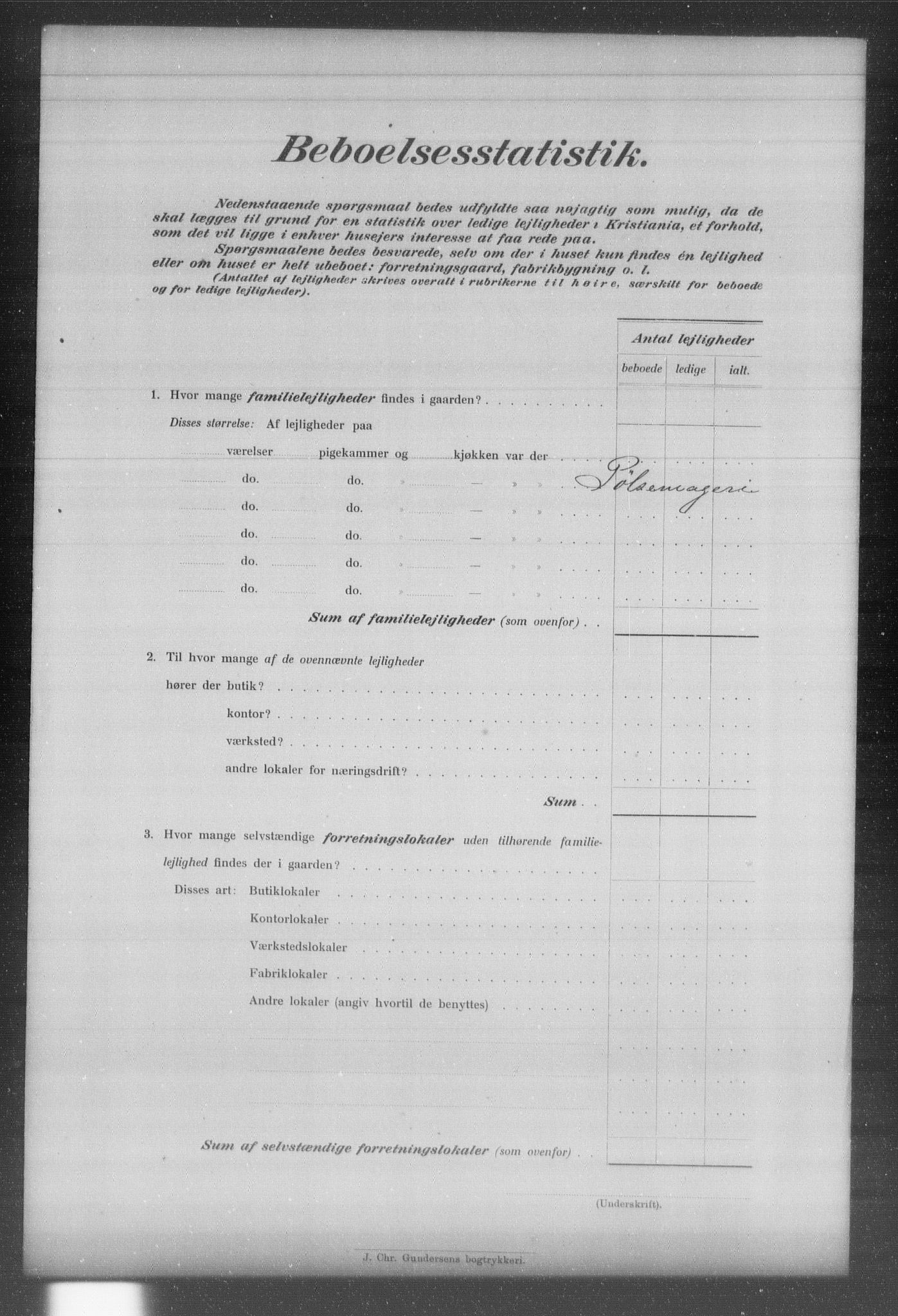 OBA, Municipal Census 1903 for Kristiania, 1903, p. 11805