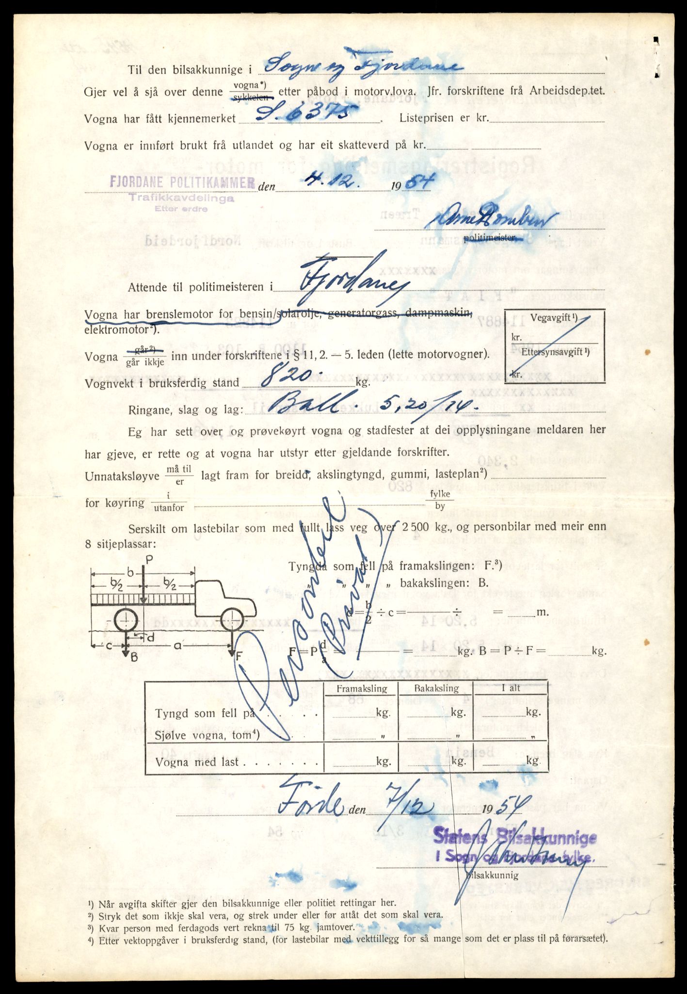 Møre og Romsdal vegkontor - Ålesund trafikkstasjon, AV/SAT-A-4099/F/Fe/L0047: Registreringskort for kjøretøy T 14580 - T 14720, 1927-1998, p. 1904