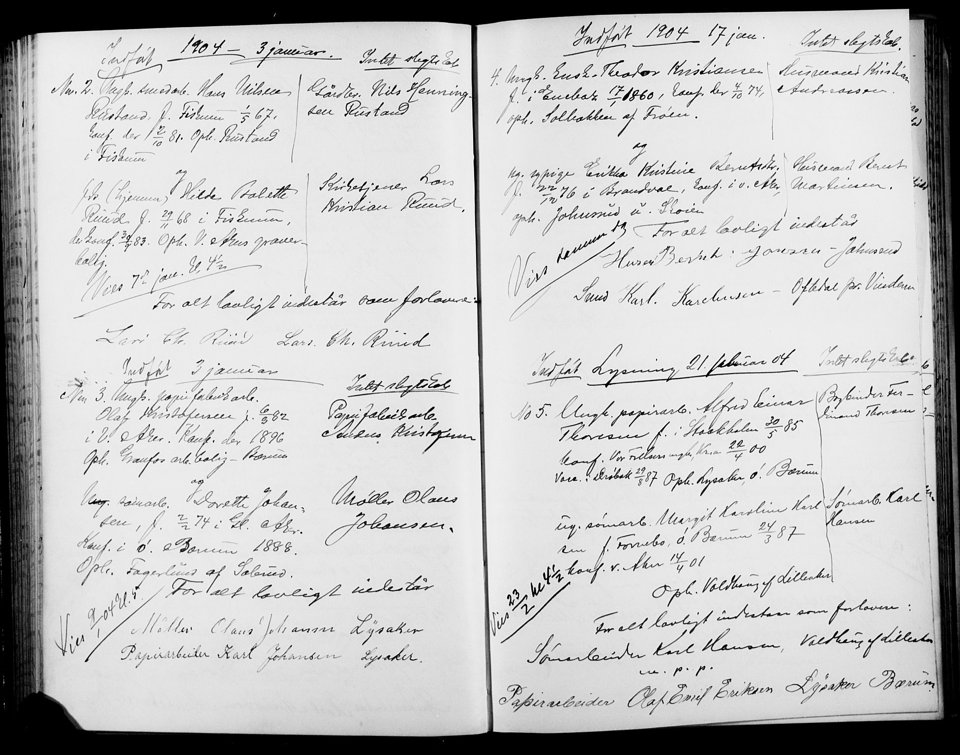 Vestre Aker prestekontor Kirkebøker, SAO/A-10025/H/Ha/L0003: Banns register no. 3, 1898-1912