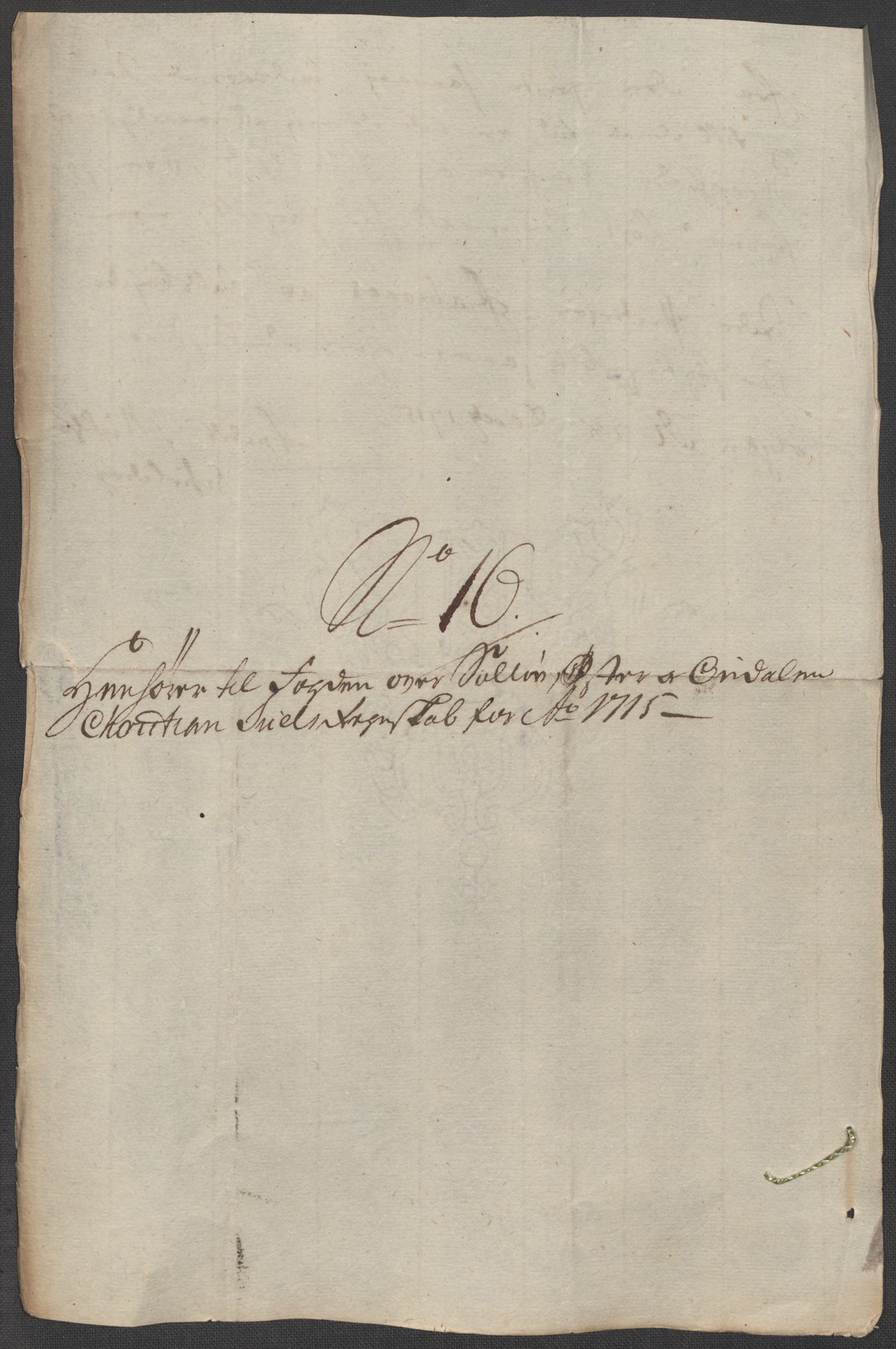 Rentekammeret inntil 1814, Reviderte regnskaper, Fogderegnskap, AV/RA-EA-4092/R13/L0853: Fogderegnskap Solør, Odal og Østerdal, 1715, p. 269