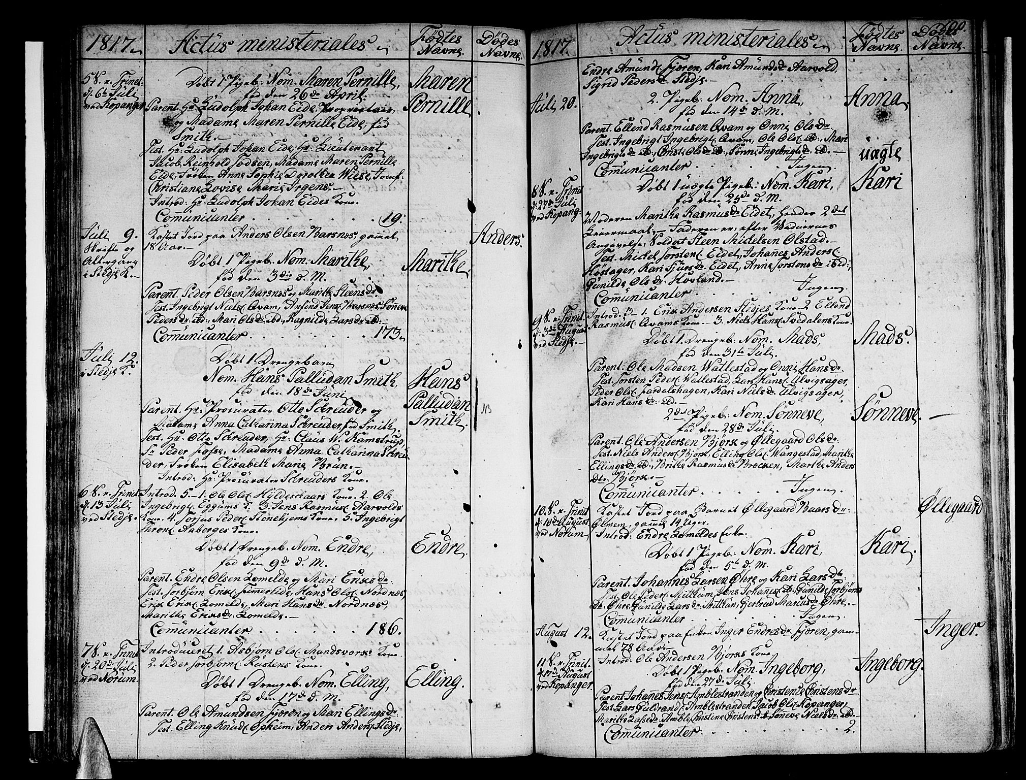 Sogndal sokneprestembete, SAB/A-81301/H/Haa/Haaa/L0009: Parish register (official) no. A 9, 1809-1821, p. 100