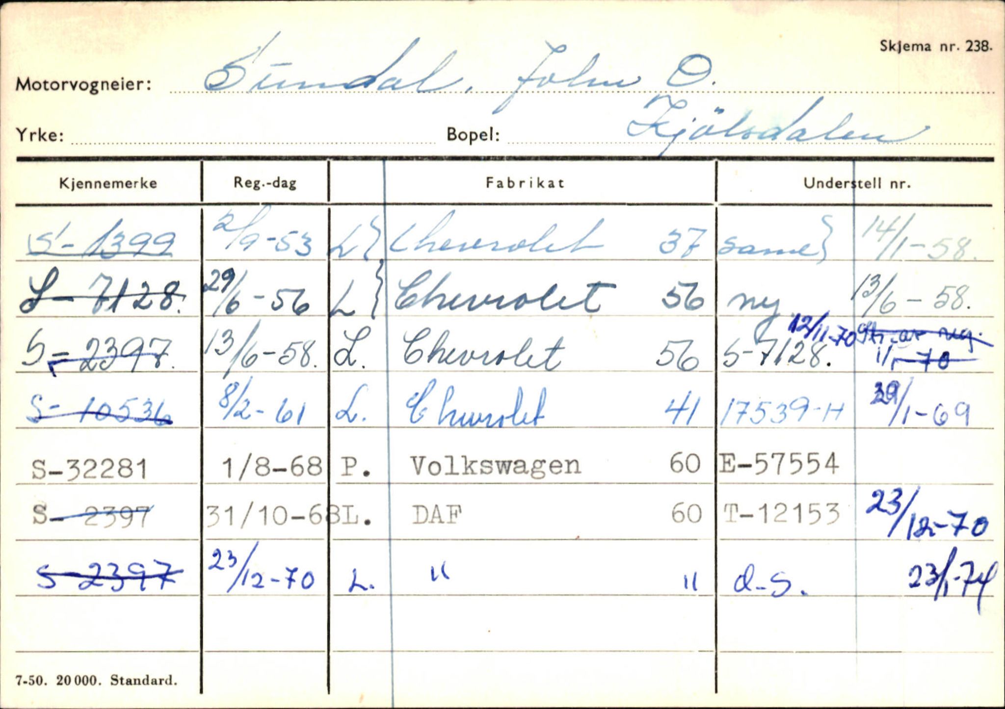 Statens vegvesen, Sogn og Fjordane vegkontor, SAB/A-5301/4/F/L0129: Eigarregistrer Eid A-S, 1945-1975, p. 2685