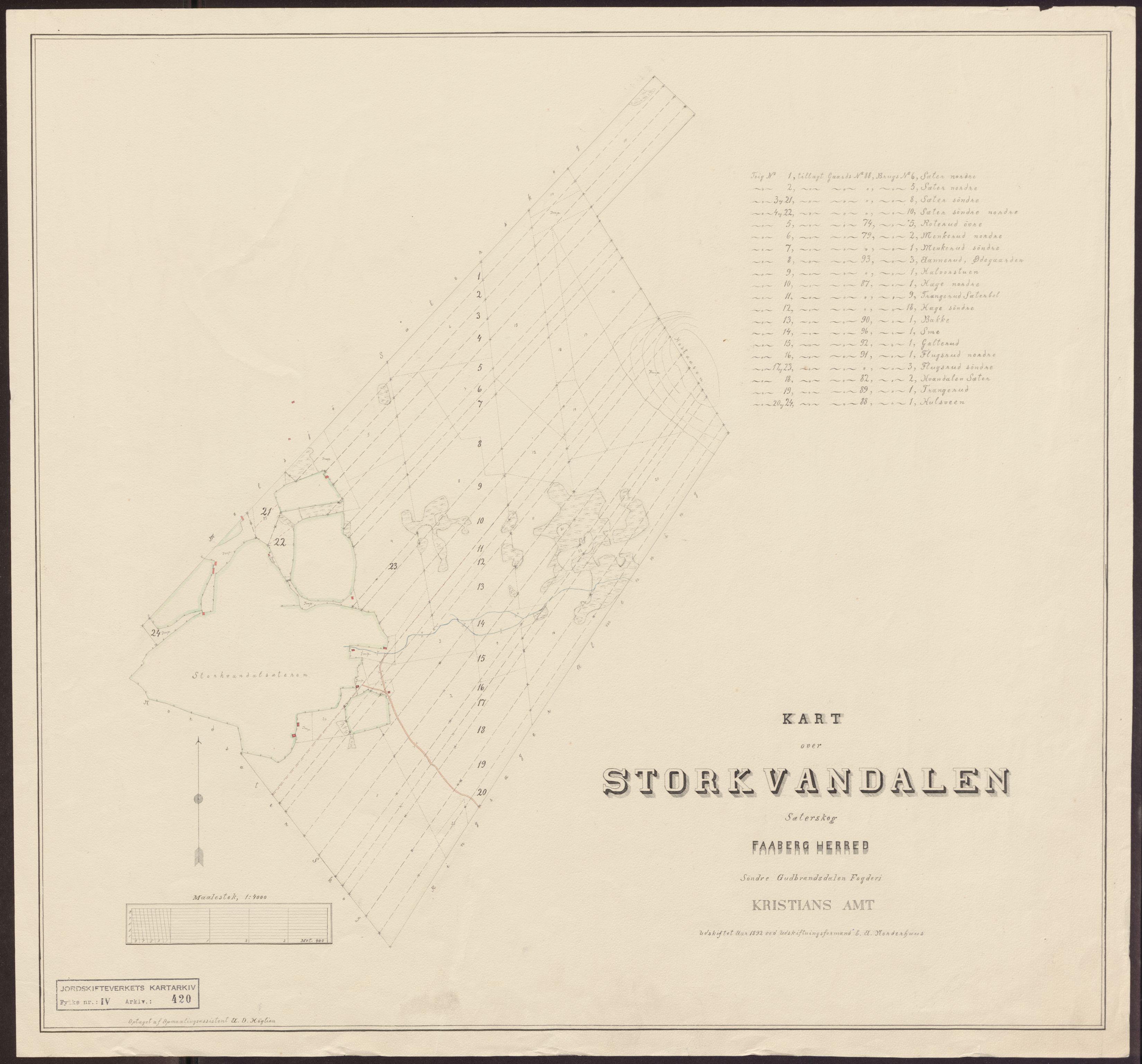 Jordskifteverkets kartarkiv, RA/S-3929/T, 1859-1988, p. 497