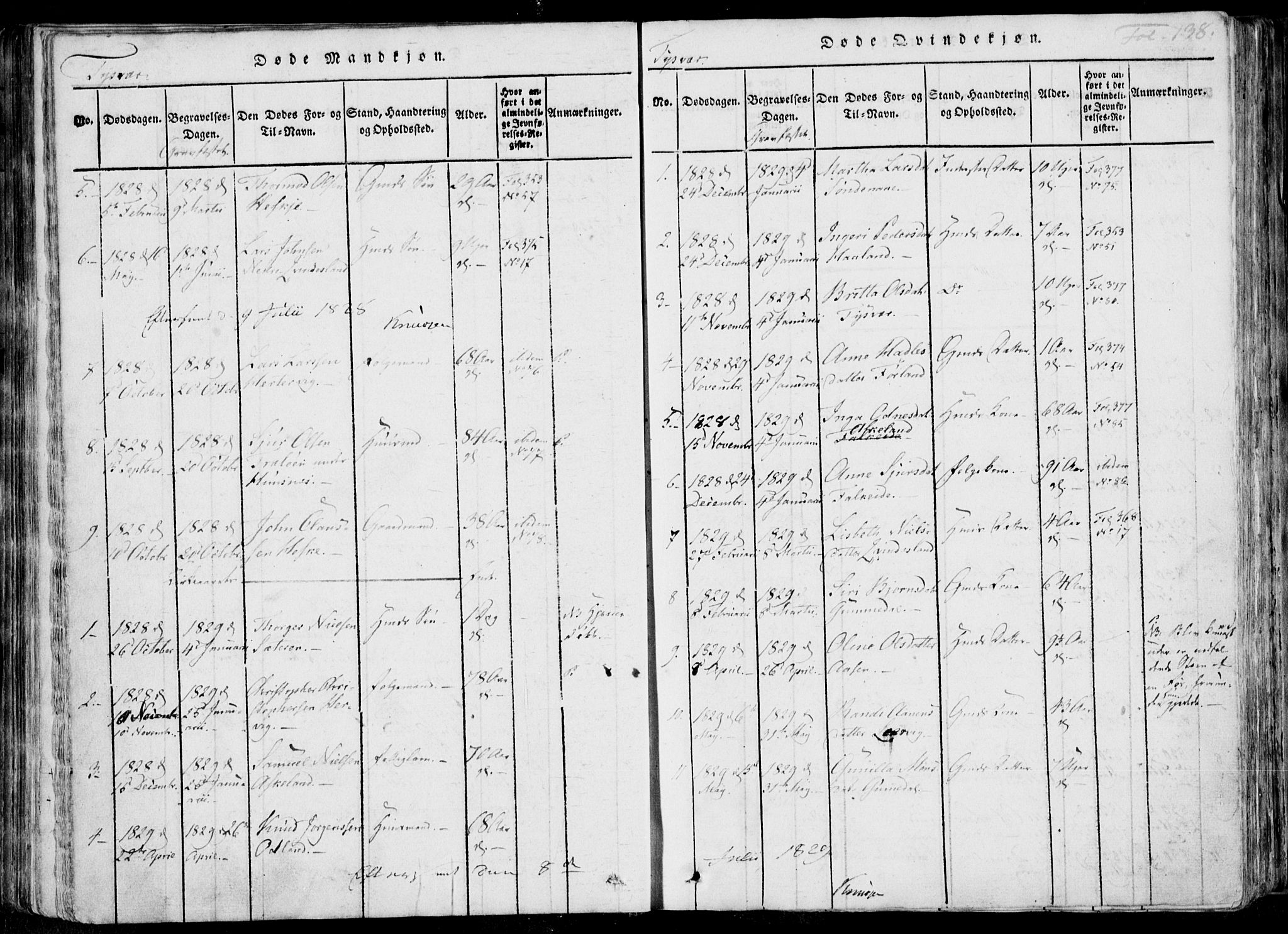Skjold sokneprestkontor, SAST/A-101847/H/Ha/Haa/L0004: Parish register (official) no. A 4 /1, 1815-1830, p. 138