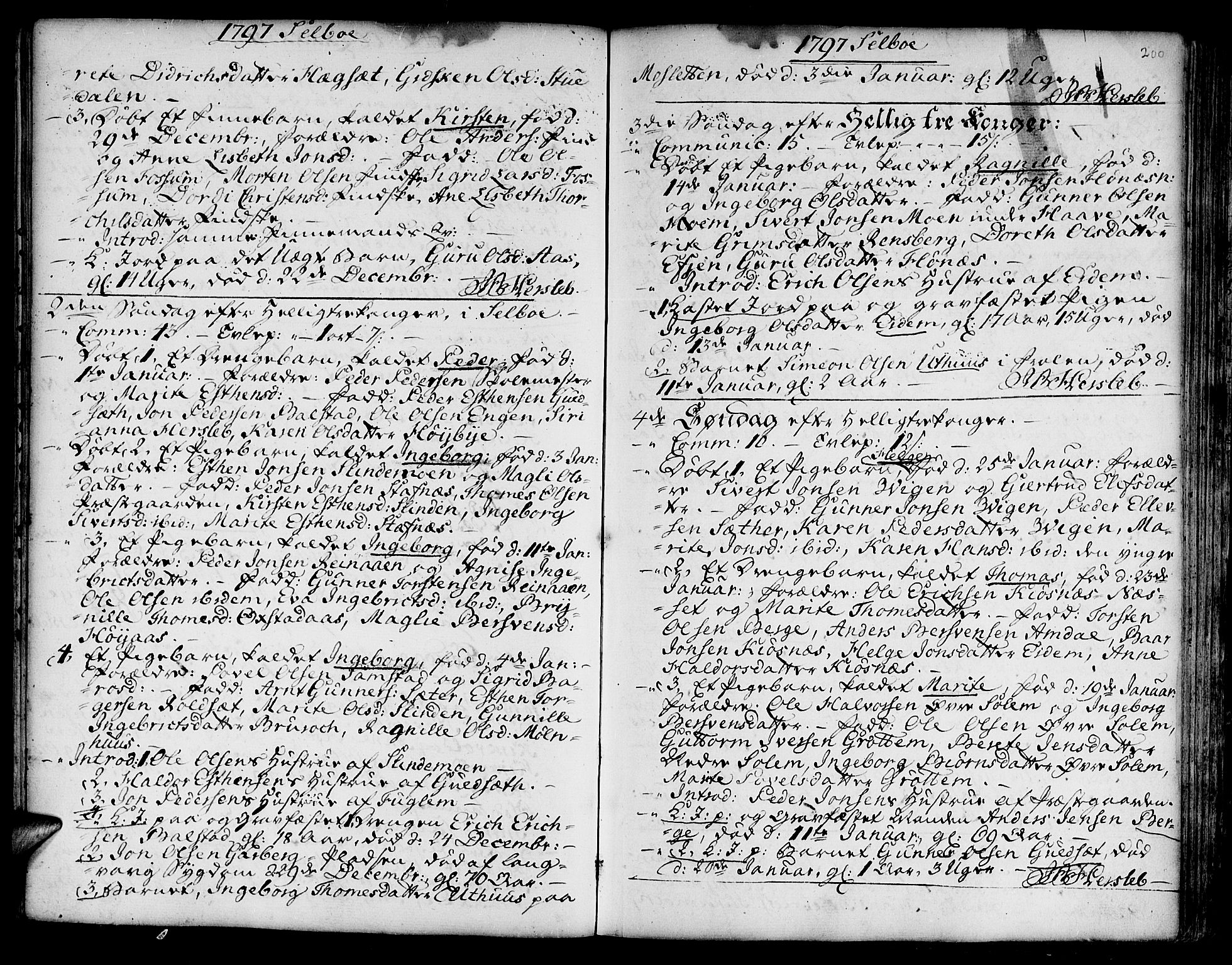 Ministerialprotokoller, klokkerbøker og fødselsregistre - Sør-Trøndelag, SAT/A-1456/695/L1138: Parish register (official) no. 695A02 /1, 1757-1801, p. 200a