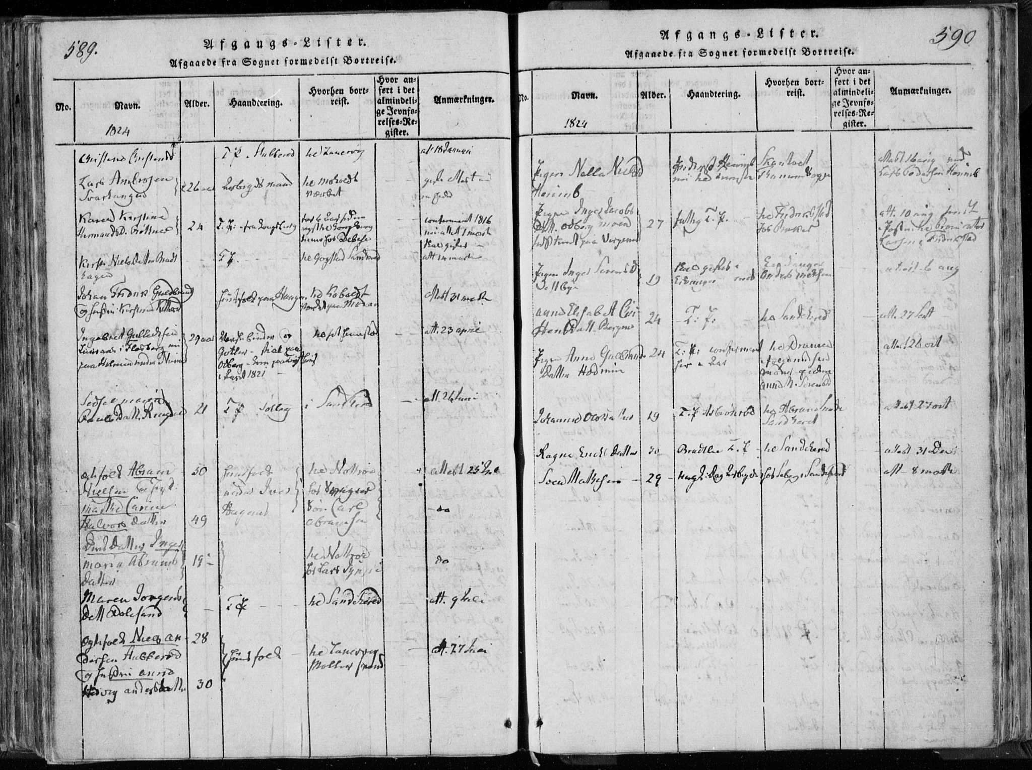 Hedrum kirkebøker, SAKO/A-344/F/Fa/L0004: Parish register (official) no. I 4, 1817-1835, p. 589-590