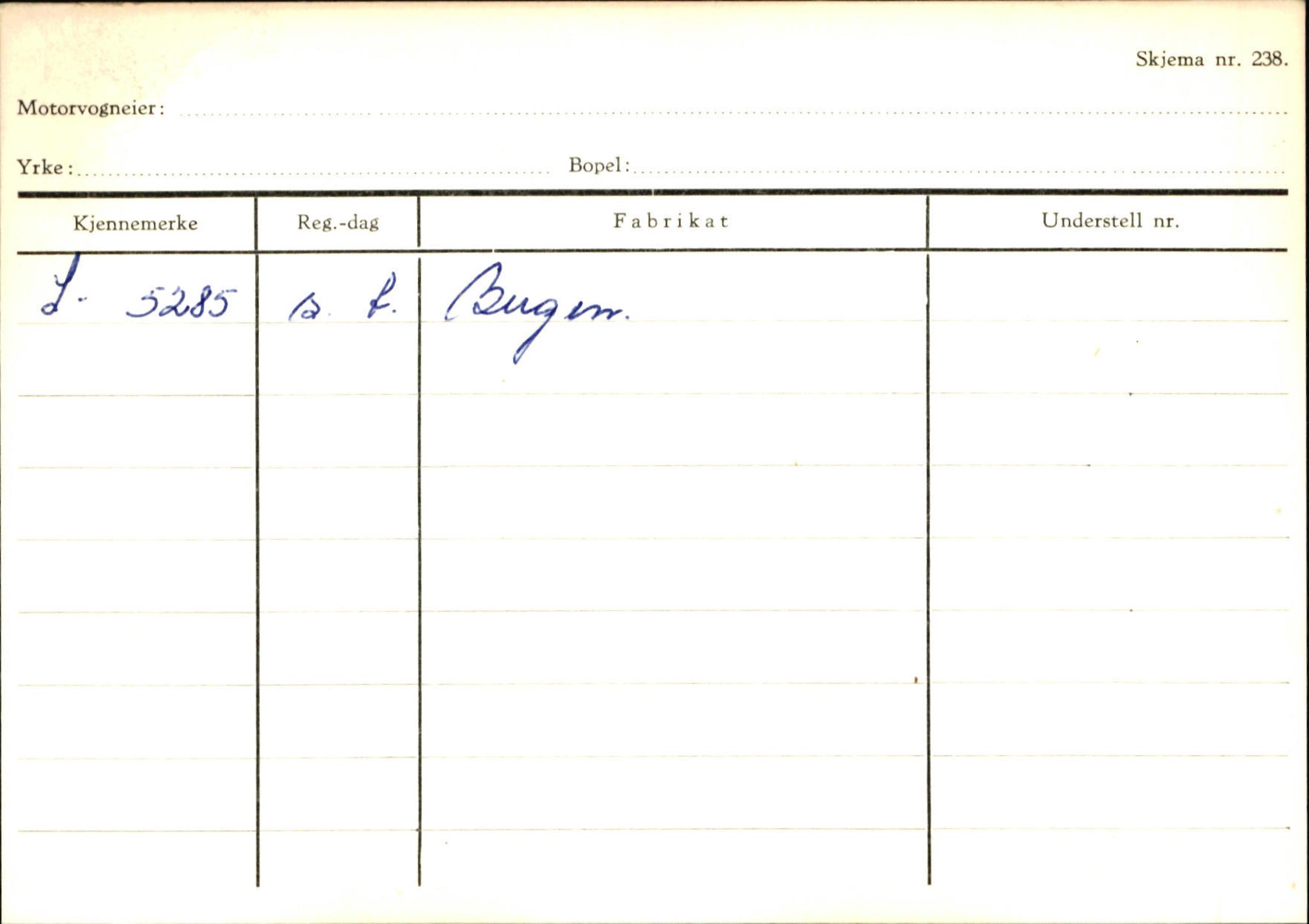 Statens vegvesen, Sogn og Fjordane vegkontor, SAB/A-5301/4/F/L0125: Eigarregister Sogndal V-Å. Aurland A-Å. Fjaler A-N, 1945-1975, p. 1265