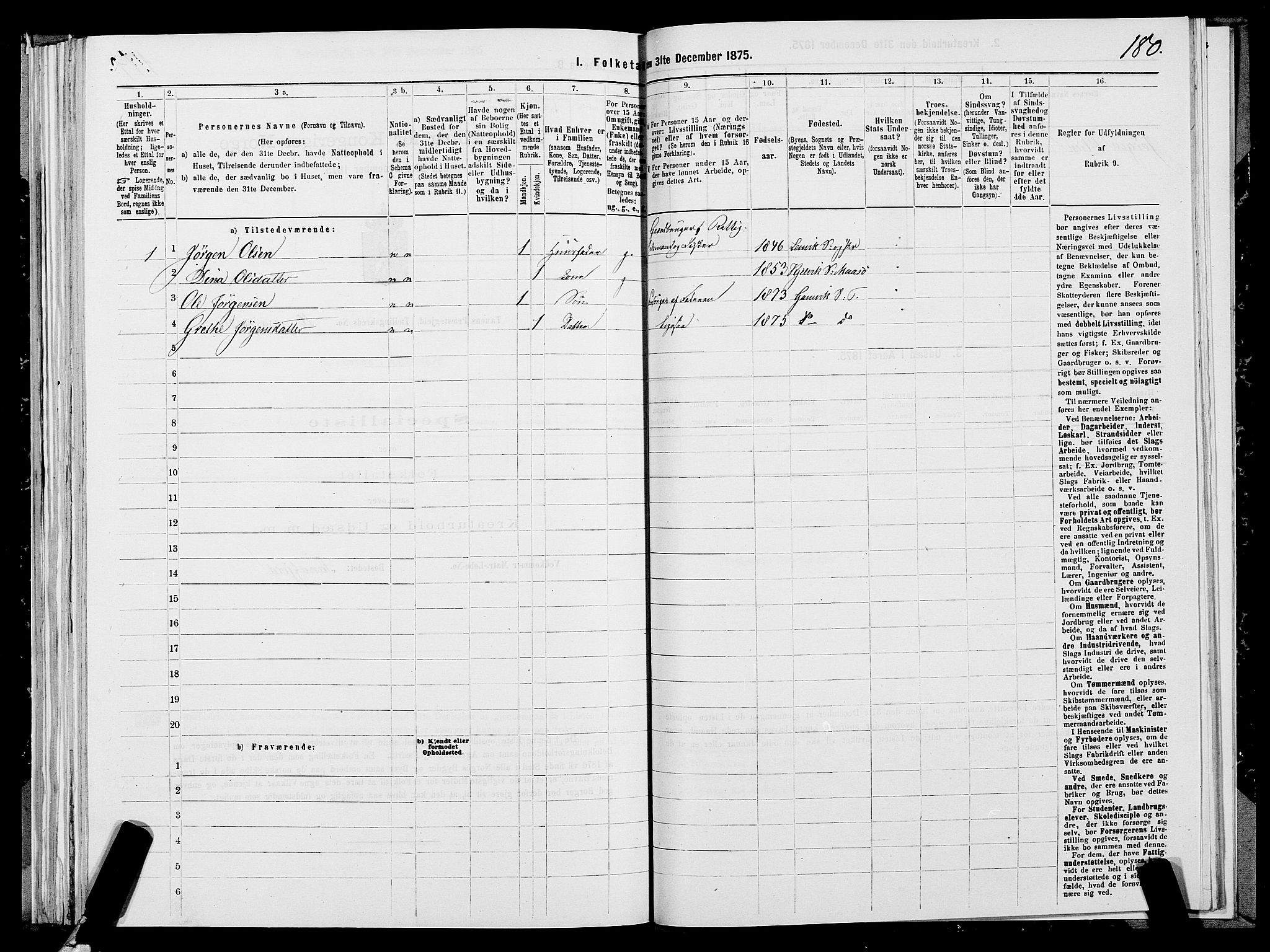 SATØ, 1875 census for 2025P Tana, 1875, p. 3180