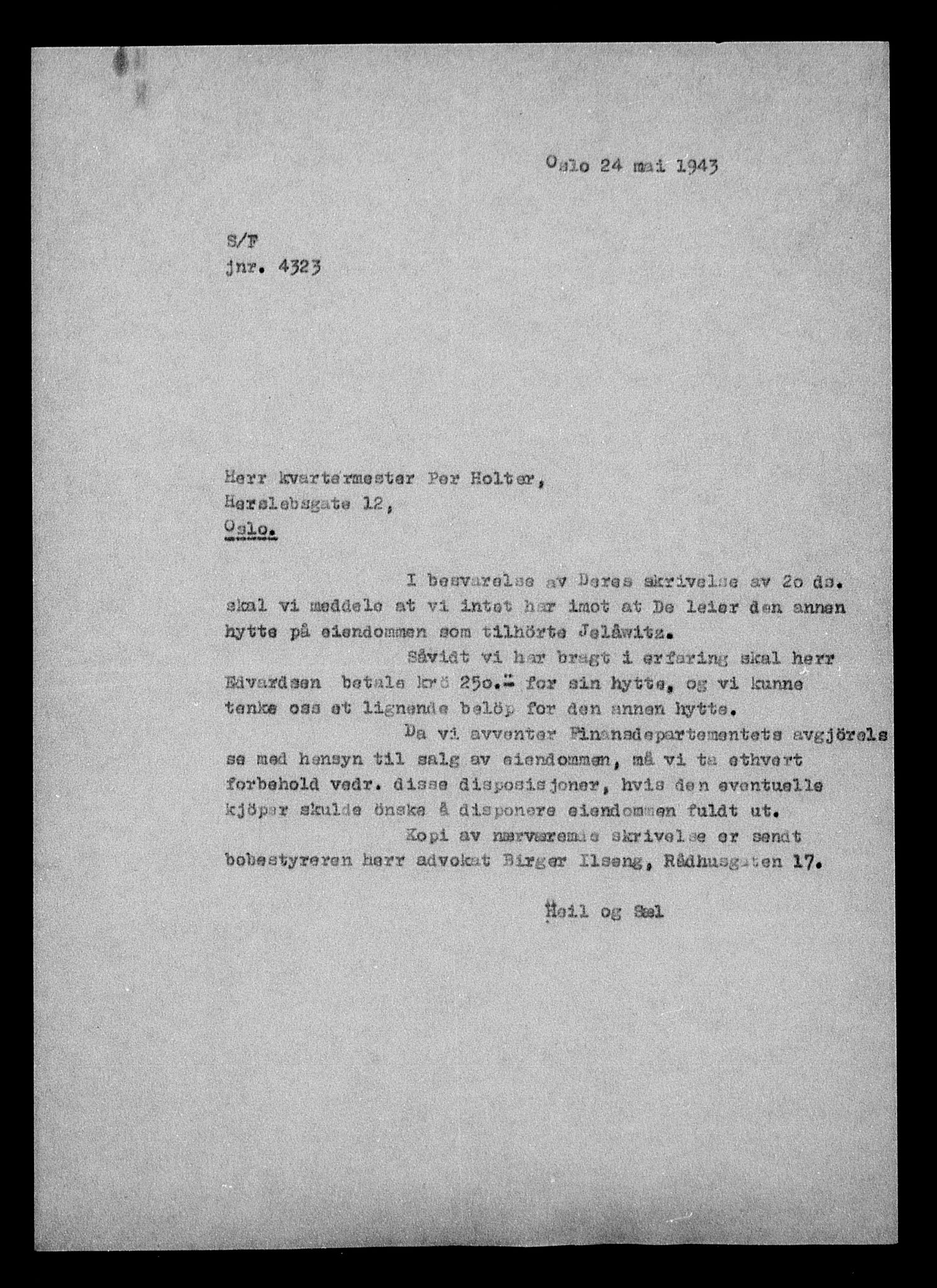 Justisdepartementet, Tilbakeføringskontoret for inndratte formuer, AV/RA-S-1564/H/Hc/Hcc/L0948: --, 1945-1947, p. 113