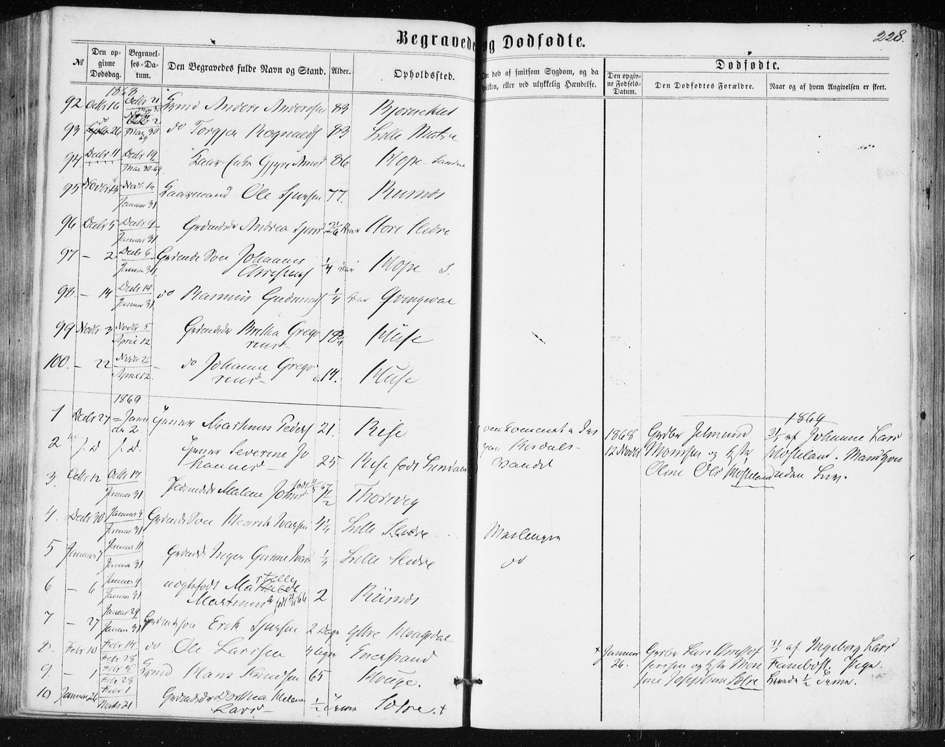 Lindås Sokneprestembete, SAB/A-76701/H/Haa: Parish register (official) no. A 16, 1863-1875, p. 228