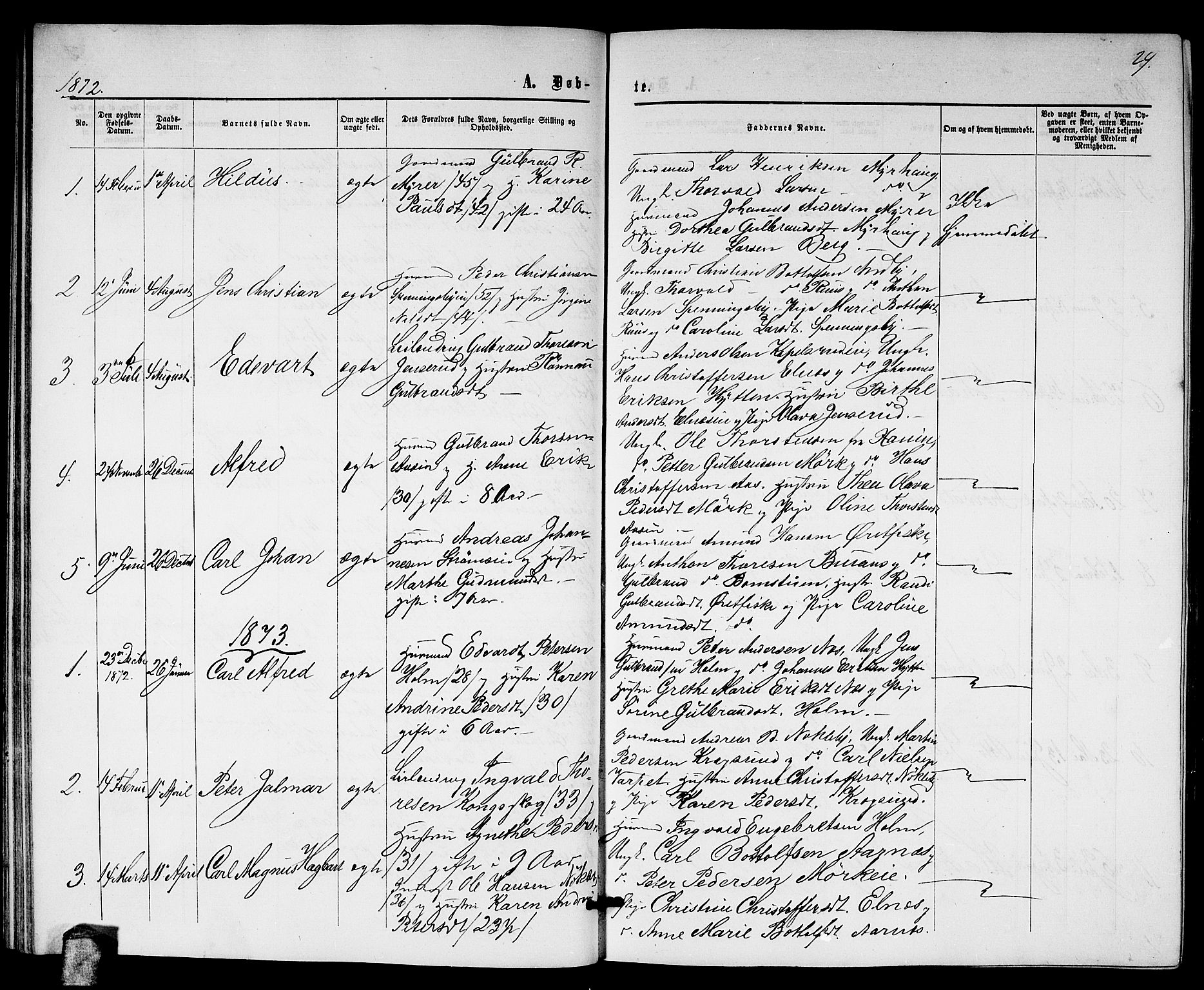 Nittedal prestekontor Kirkebøker, SAO/A-10365a/G/Gb/L0001: Parish register (copy) no. II 1, 1859-1878, p. 29