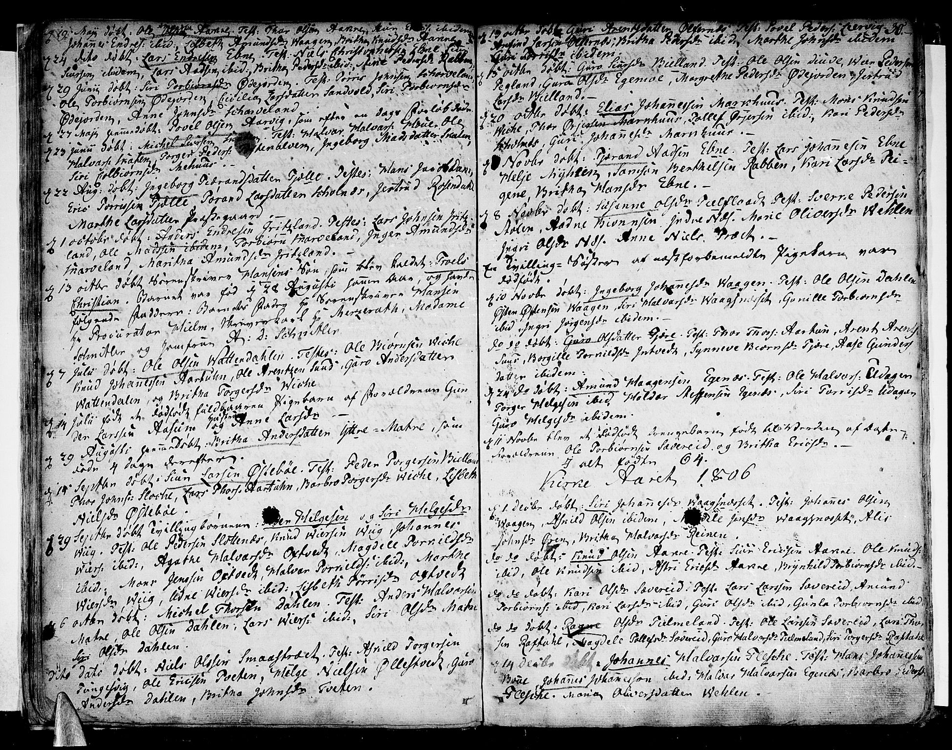 Skånevik sokneprestembete, AV/SAB-A-77801/H/Haa: Parish register (official) no. A 2, 1790-1824, p. 30