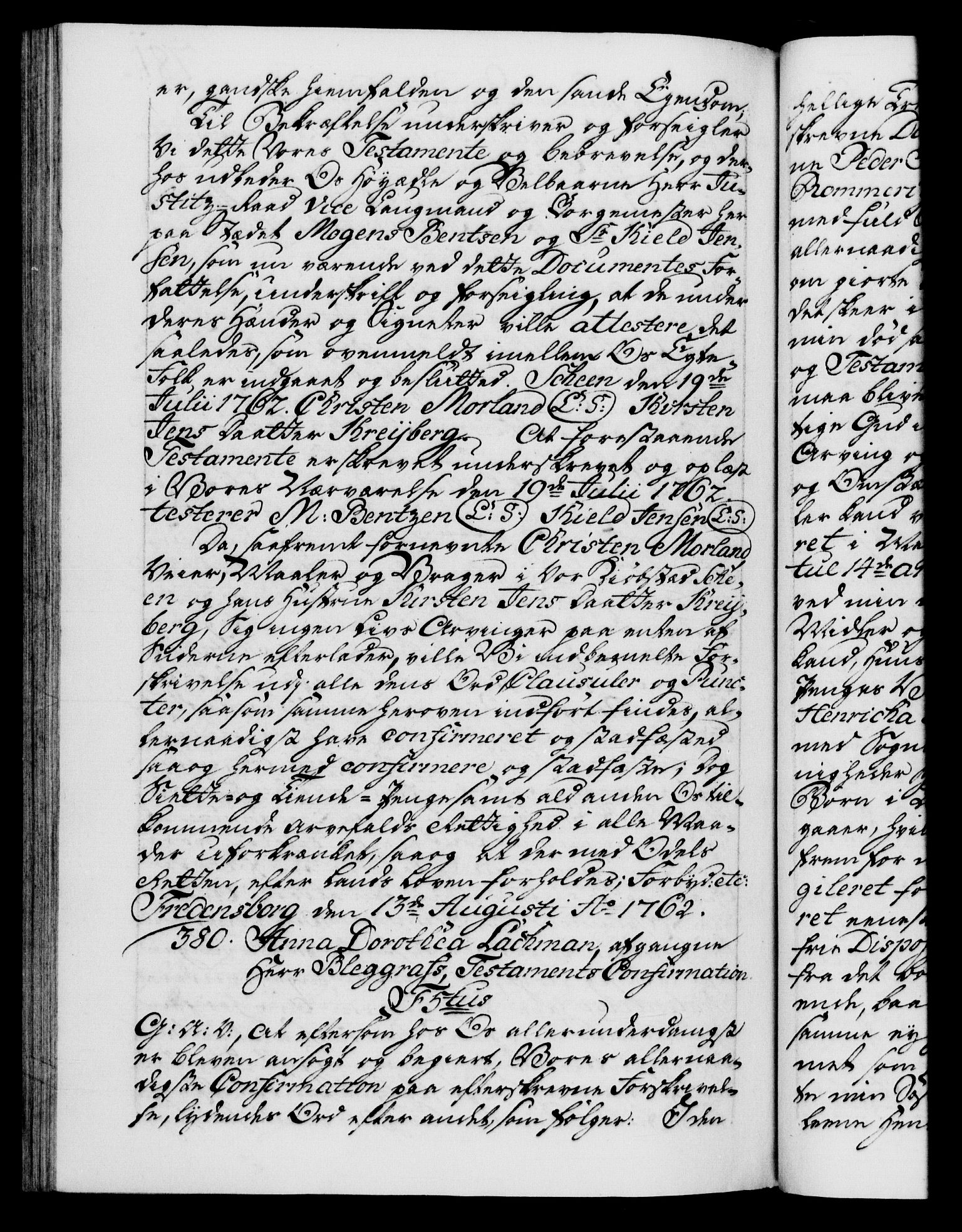 Danske Kanselli 1572-1799, AV/RA-EA-3023/F/Fc/Fca/Fcaa/L0041: Norske registre, 1760-1762, p. 781b