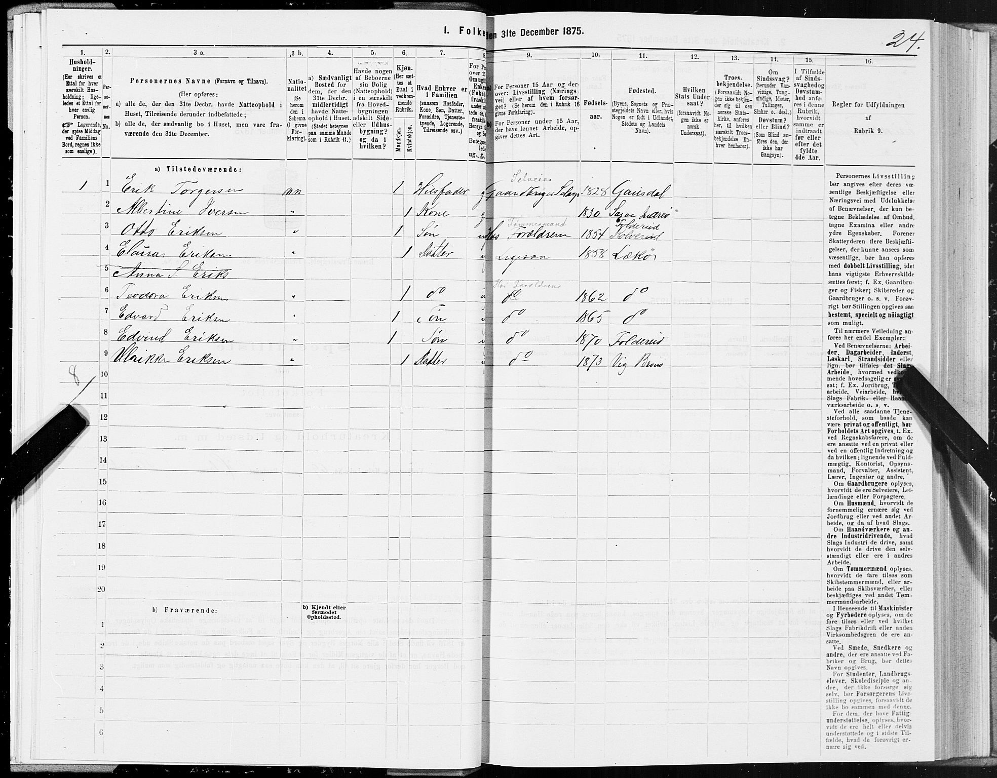 SAT, 1875 census for 1814P Brønnøy, 1875, p. 1024