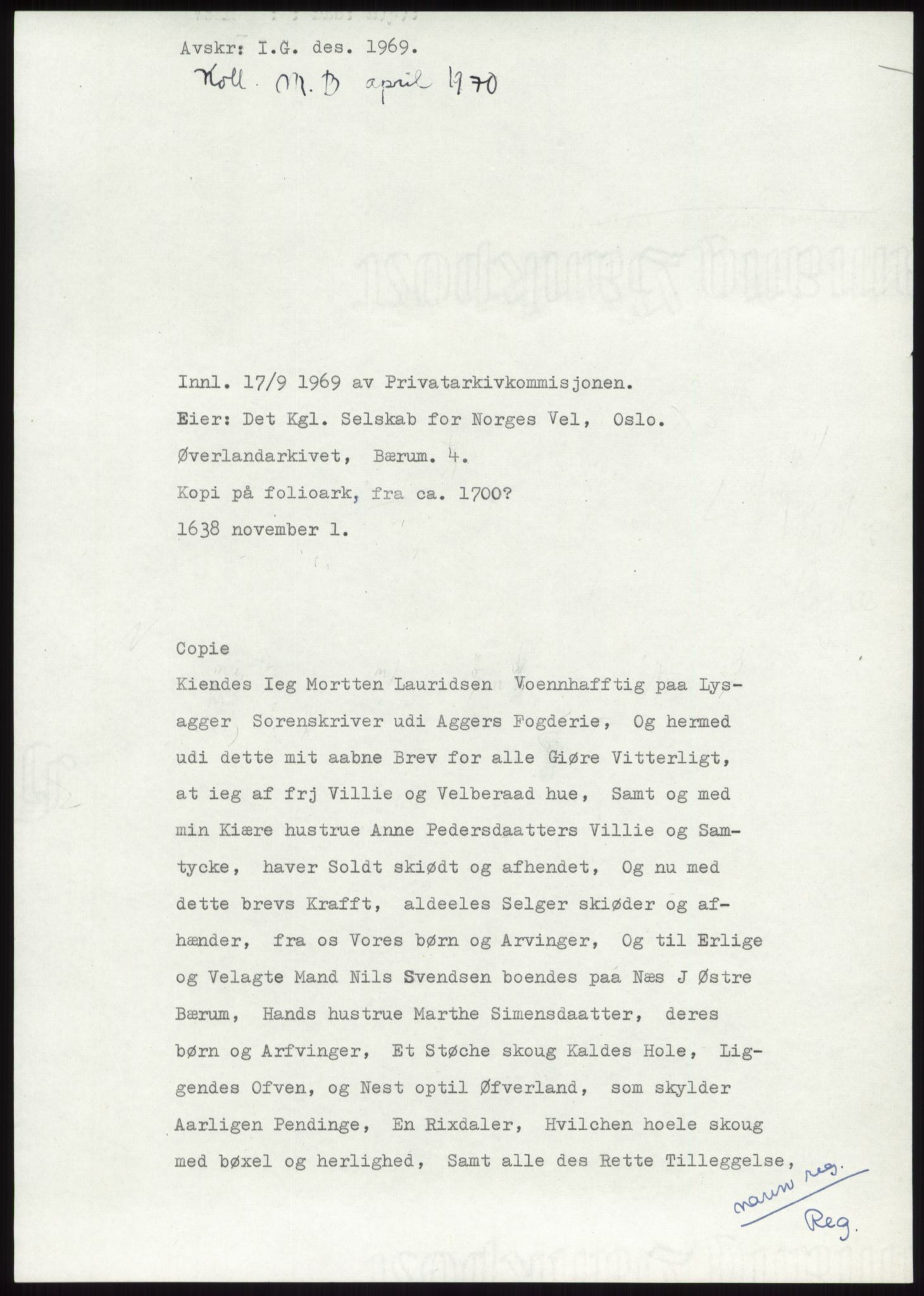 Samlinger til kildeutgivelse, Diplomavskriftsamlingen, AV/RA-EA-4053/H/Ha, p. 1243