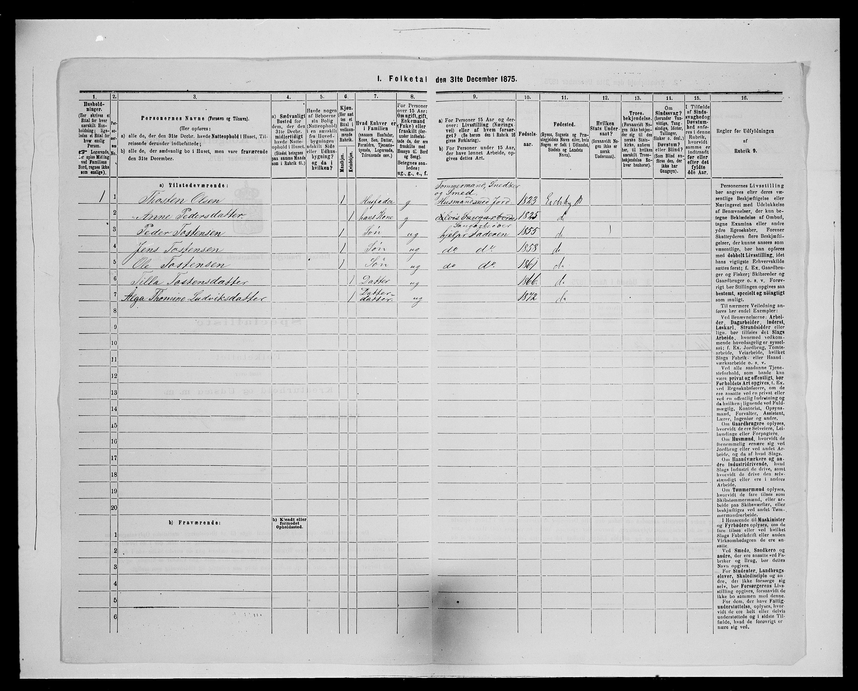 SAH, 1875 census for 0420P Eidskog, 1875, p. 835