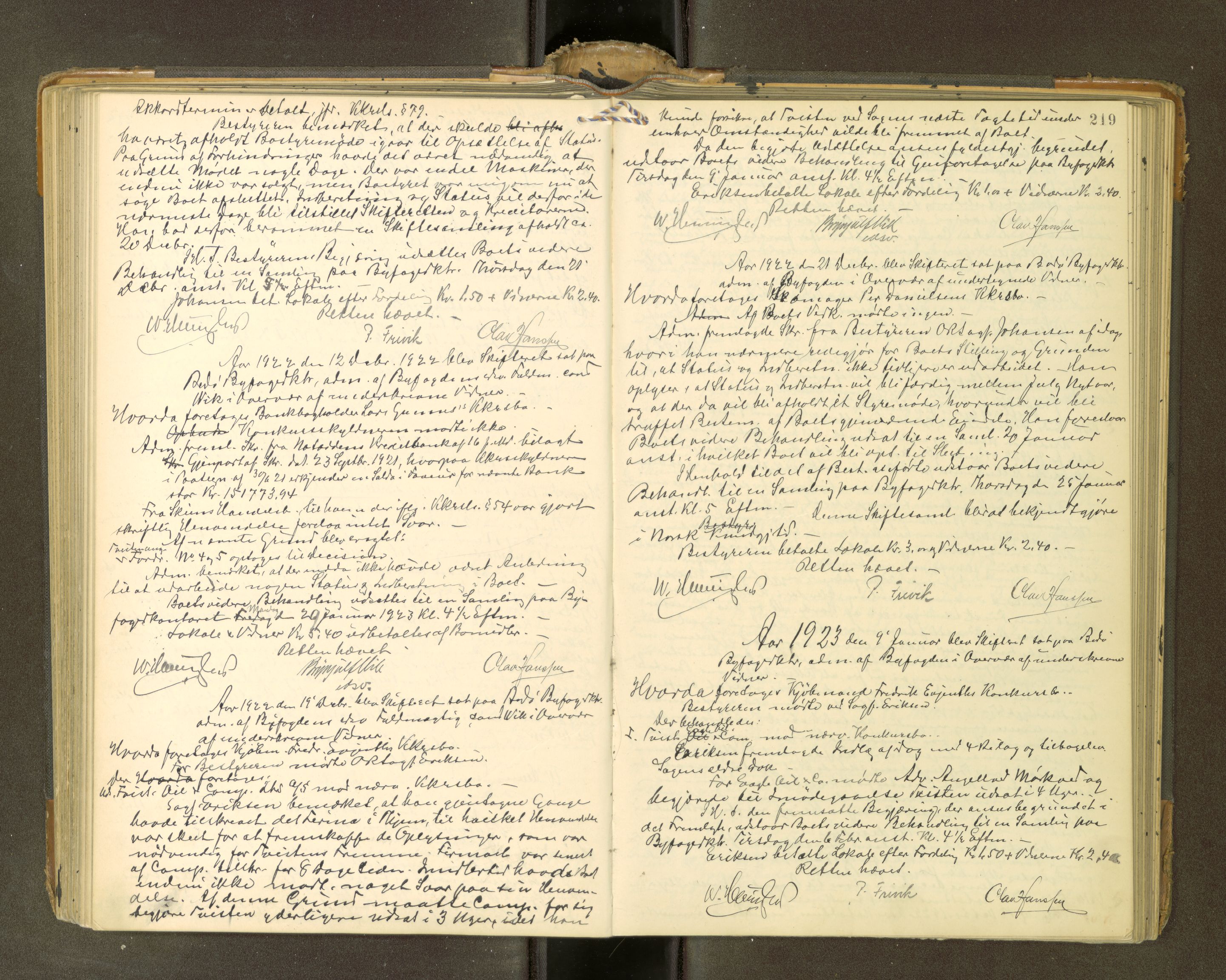 Bodø sorenskriveri, AV/SAT-A-0022/1/3/3B/L0003: Skiftebehandlingsprotokoll, 1909-1930, p. 219
