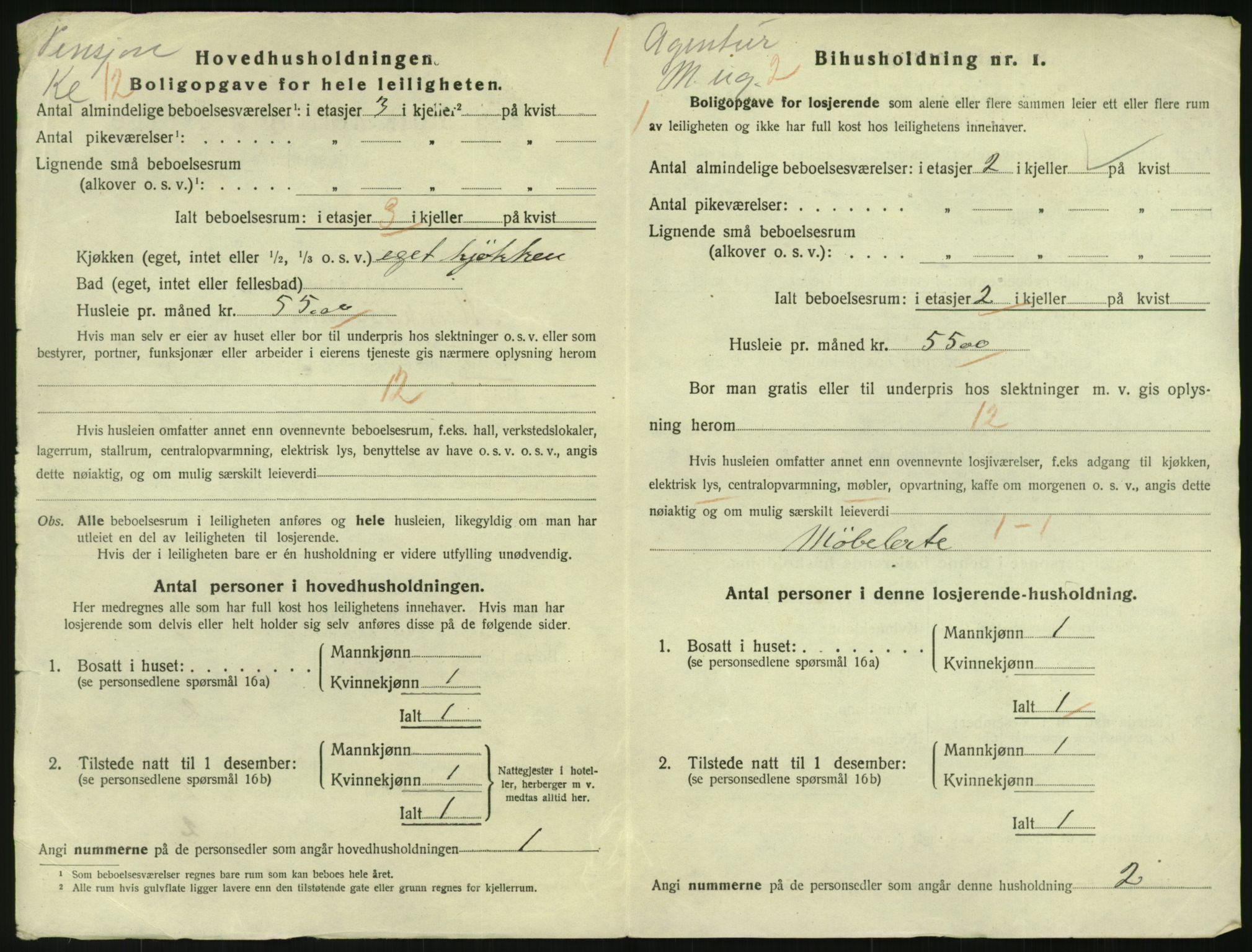 SAO, 1920 census for Kristiania, 1920, p. 68121