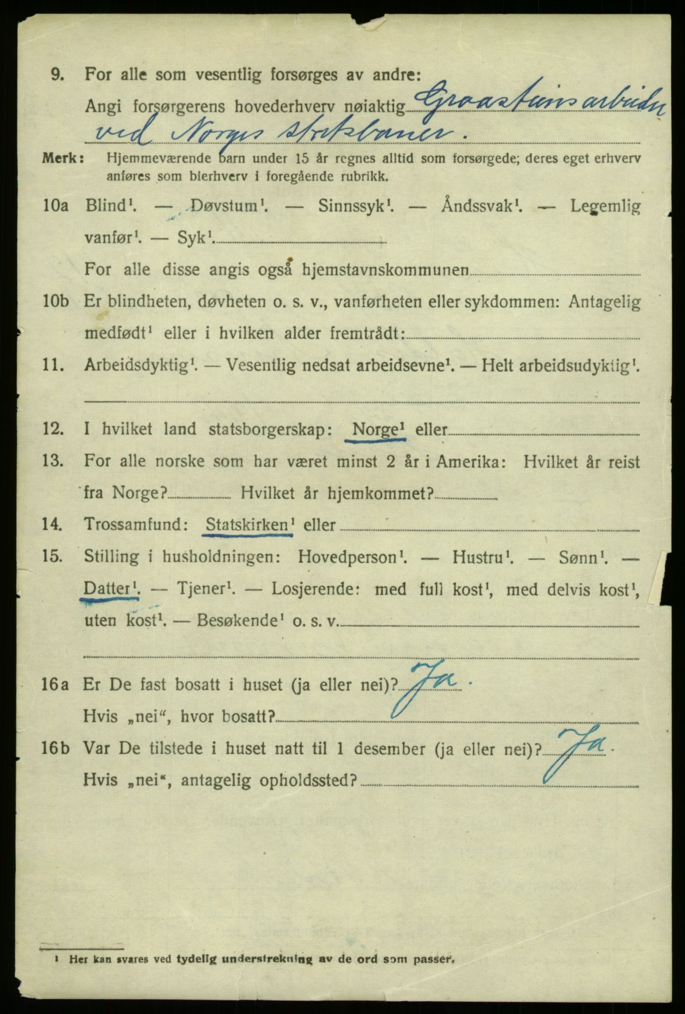 SAB, 1920 census for Haus, 1920, p. 7946