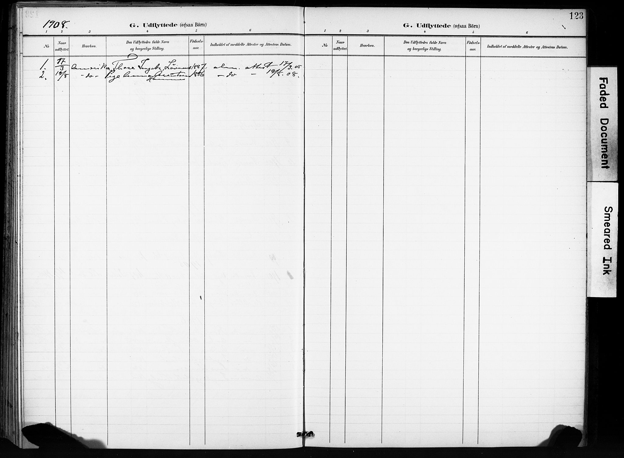 Ministerialprotokoller, klokkerbøker og fødselsregistre - Sør-Trøndelag, SAT/A-1456/666/L0787: Parish register (official) no. 666A05, 1895-1908, p. 123