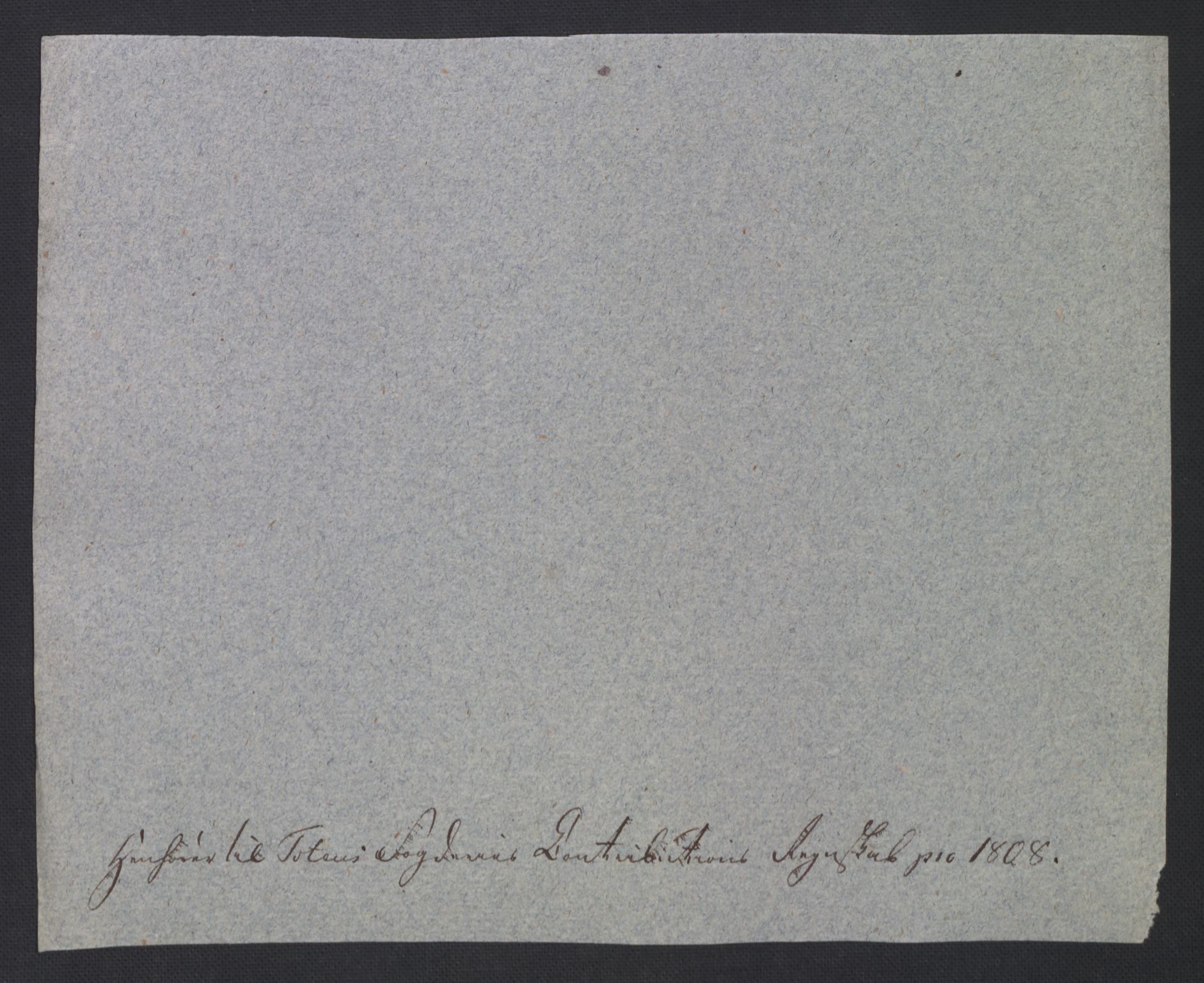 Rentekammeret inntil 1814, Reviderte regnskaper, Fogderegnskap, AV/RA-EA-4092/R19/L1396: Fogderegnskap Toten, Hadeland og Vardal, 1808, p. 324