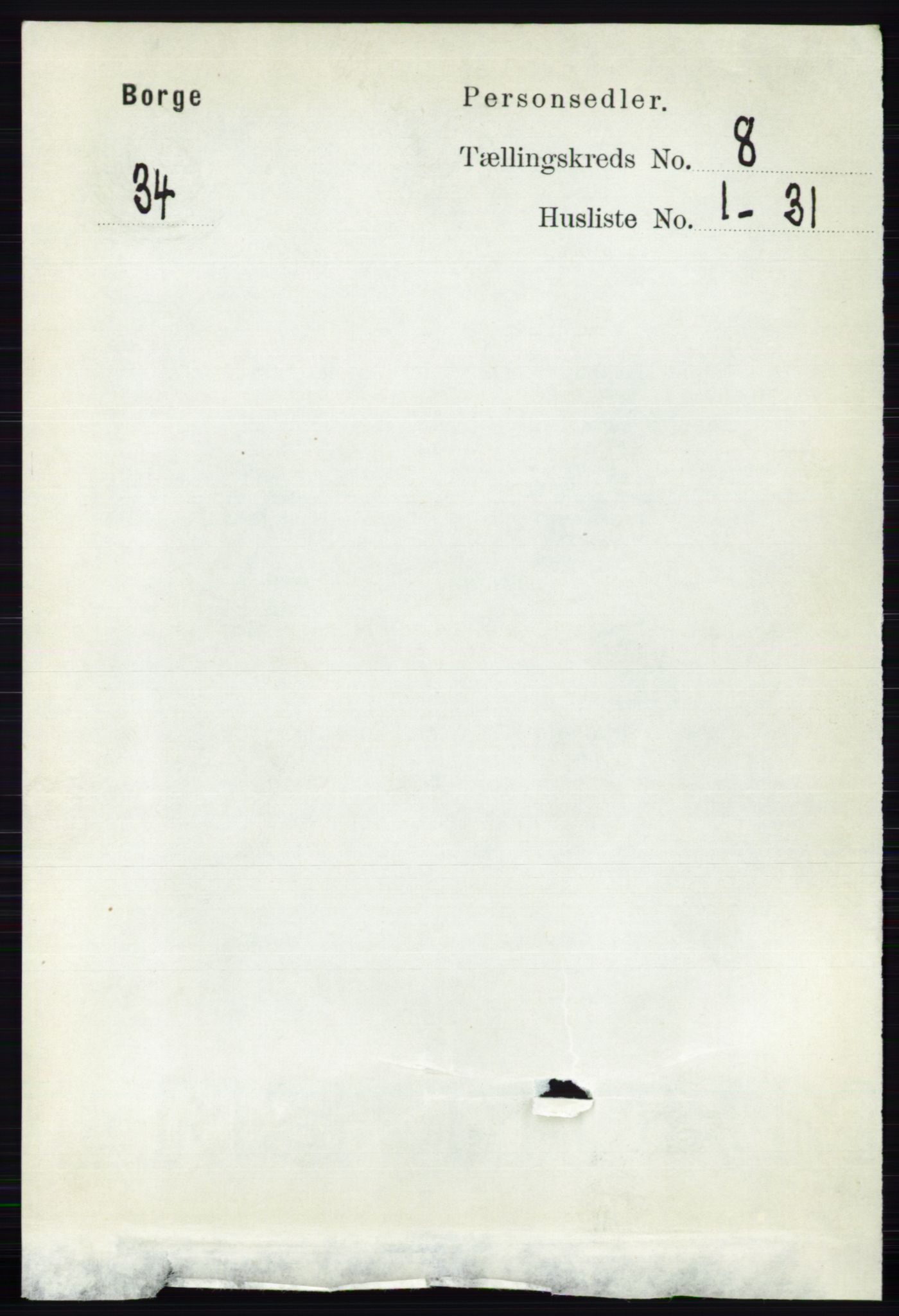 RA, 1891 census for 0113 Borge, 1891, p. 5128