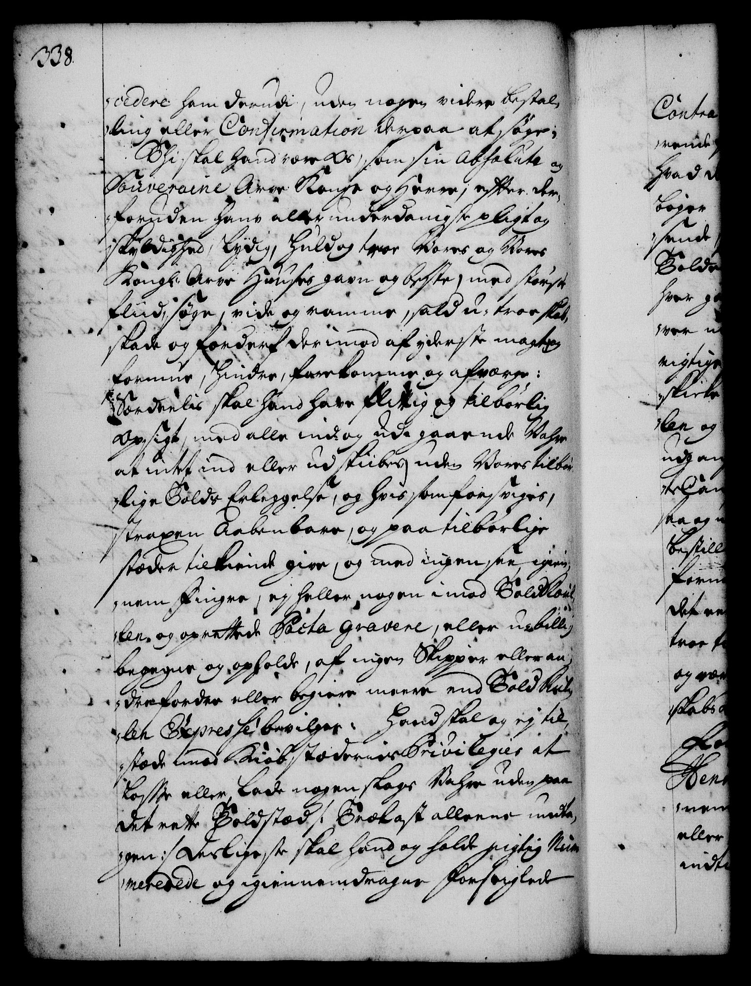 Rentekammeret, Kammerkanselliet, RA/EA-3111/G/Gg/Gge/L0001: Norsk bestallingsprotokoll med register (merket RK 53.25), 1720-1730, p. 338