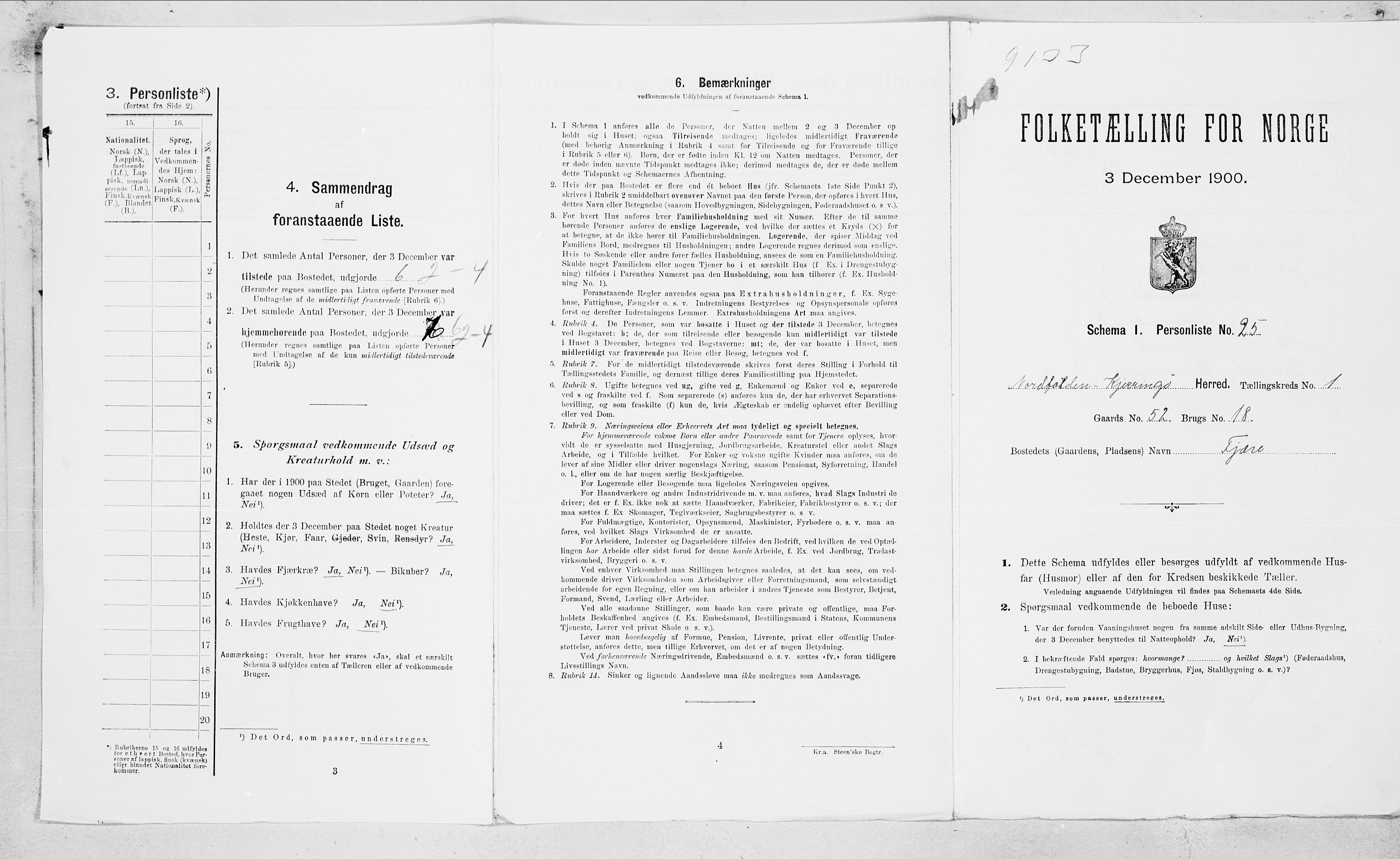 SAT, 1900 census for Nordfold-Kjerringøy, 1900, p. 66